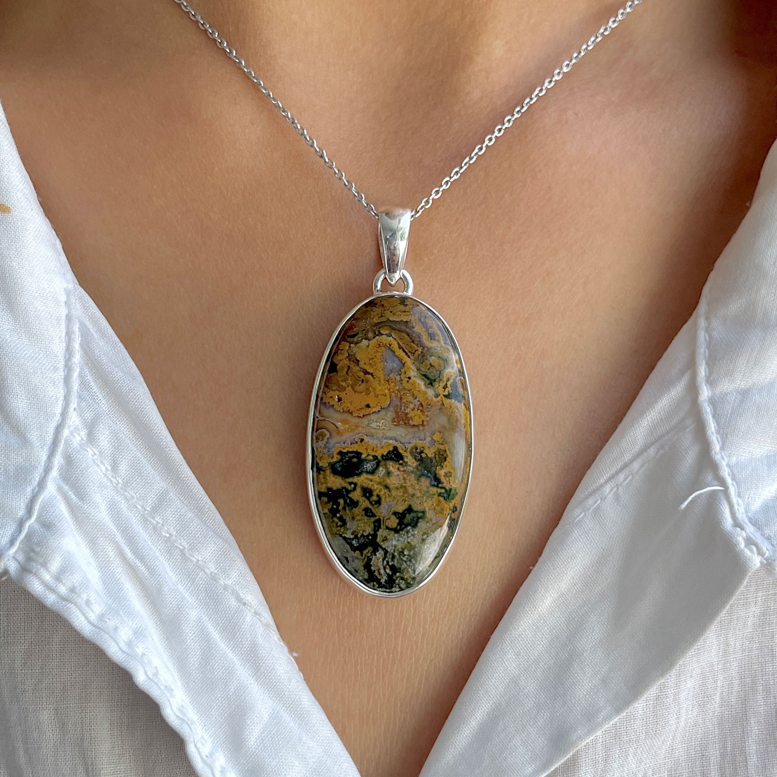 Ocean Jasper Pendant-(OCJ-P-61.)