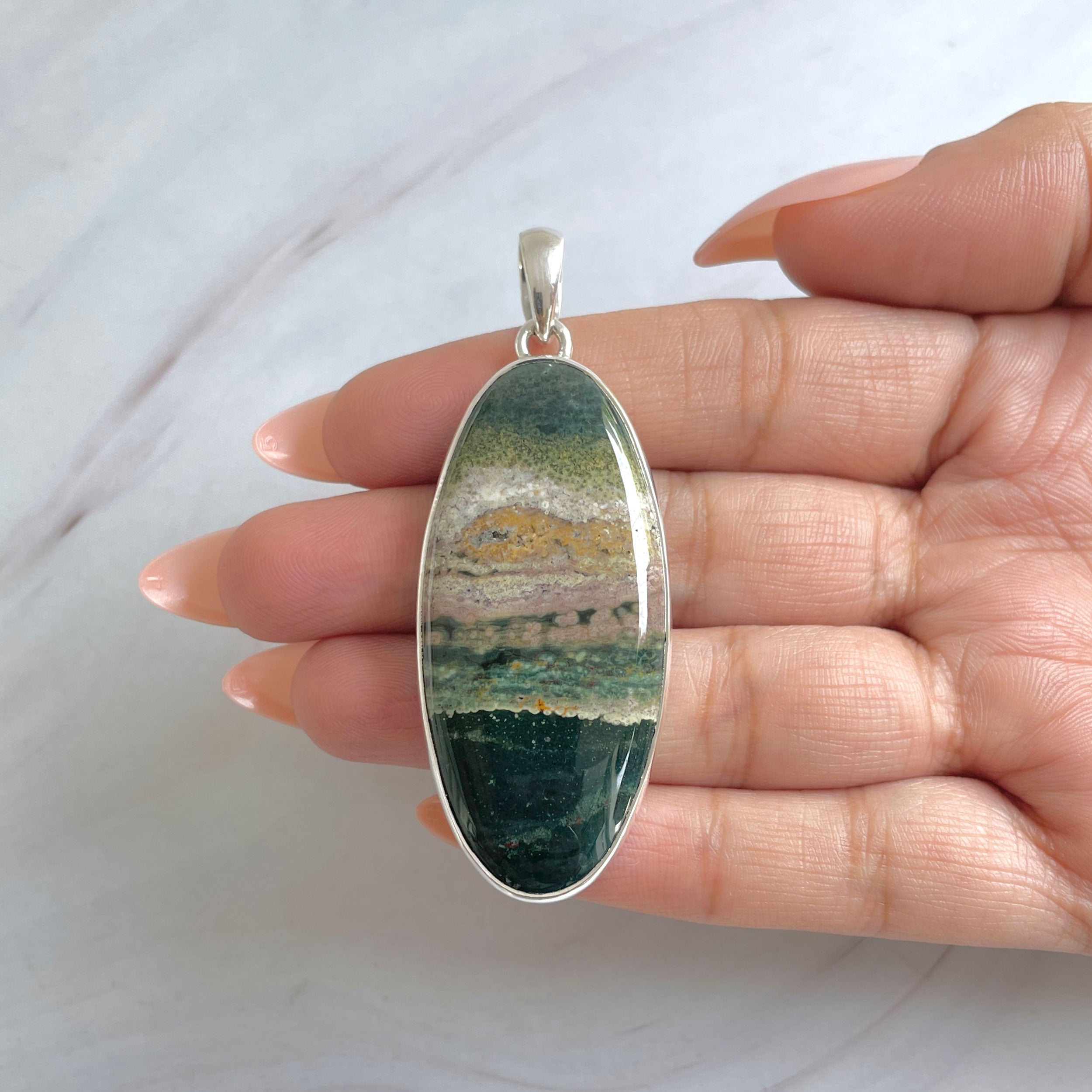 Ocean Jasper Pendant-(OCJ-P-62.)