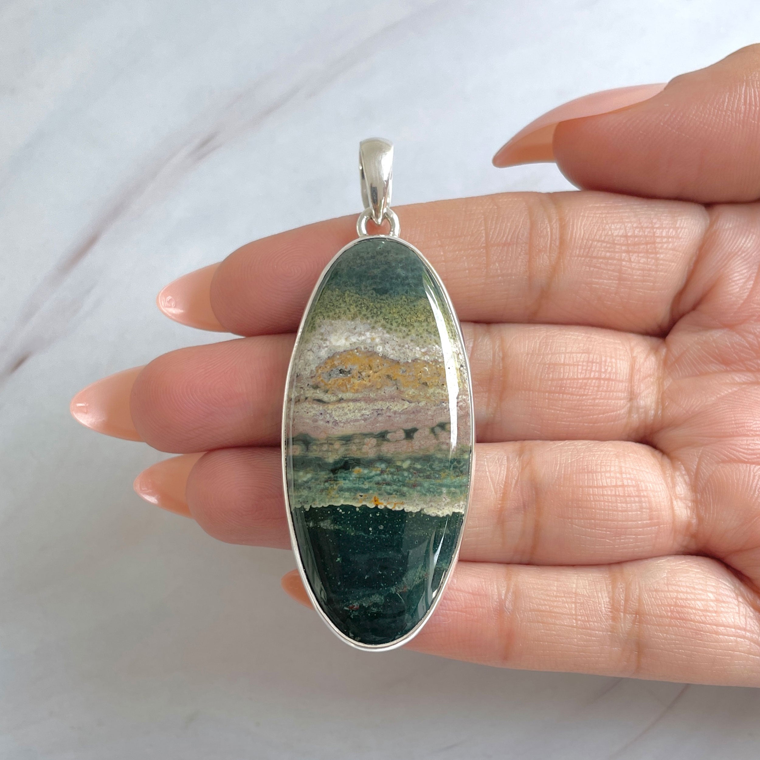 Ocean Jasper Pendant-(OCJ-P-62.)