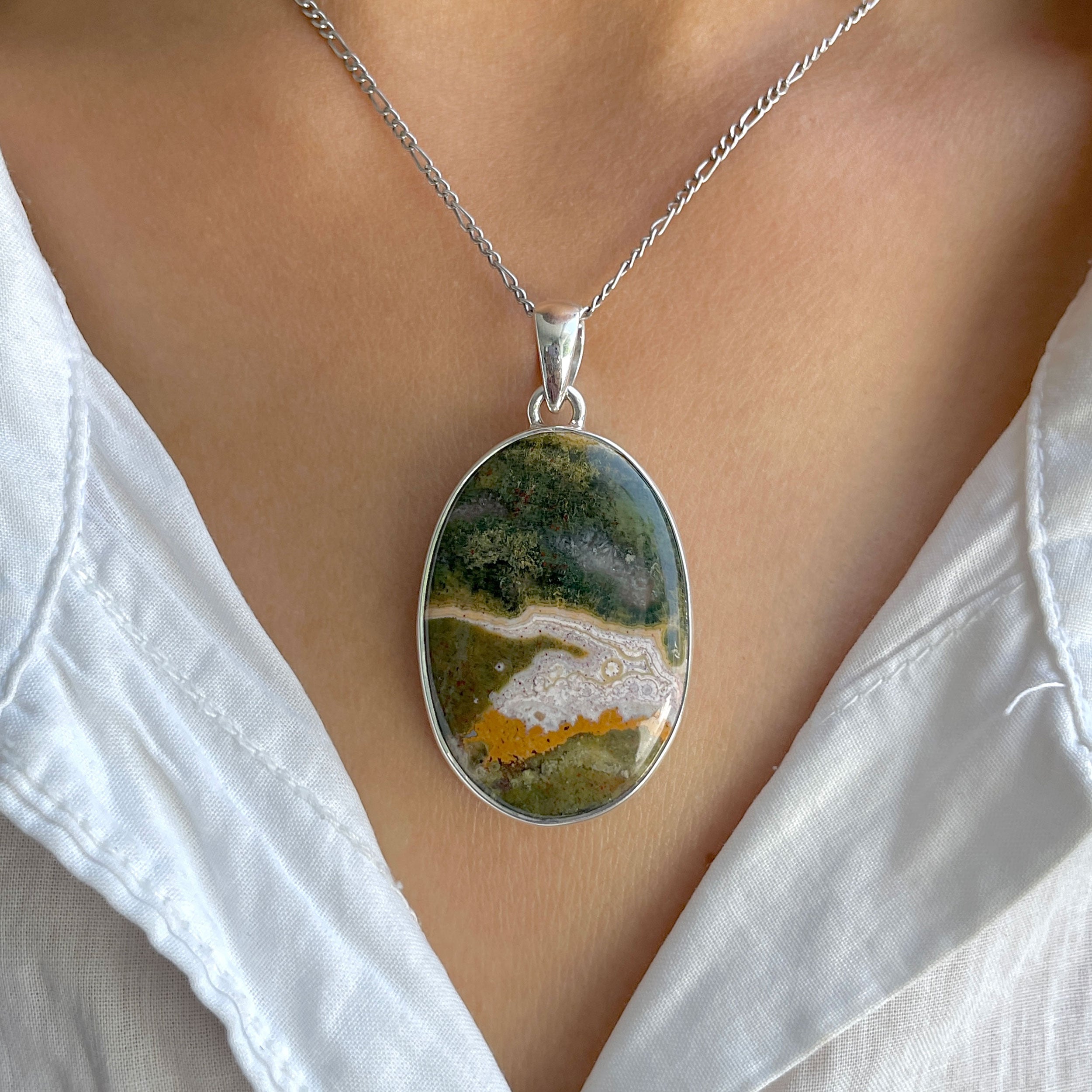Ocean Jasper Pendant-(OCJ-P-63.)