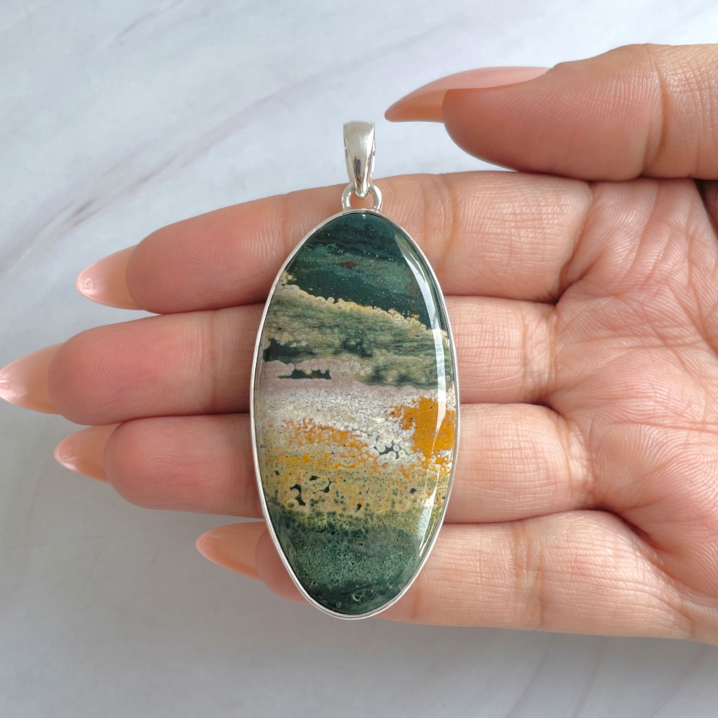 Ocean Jasper Pendant-(OCJ-P-64.)
