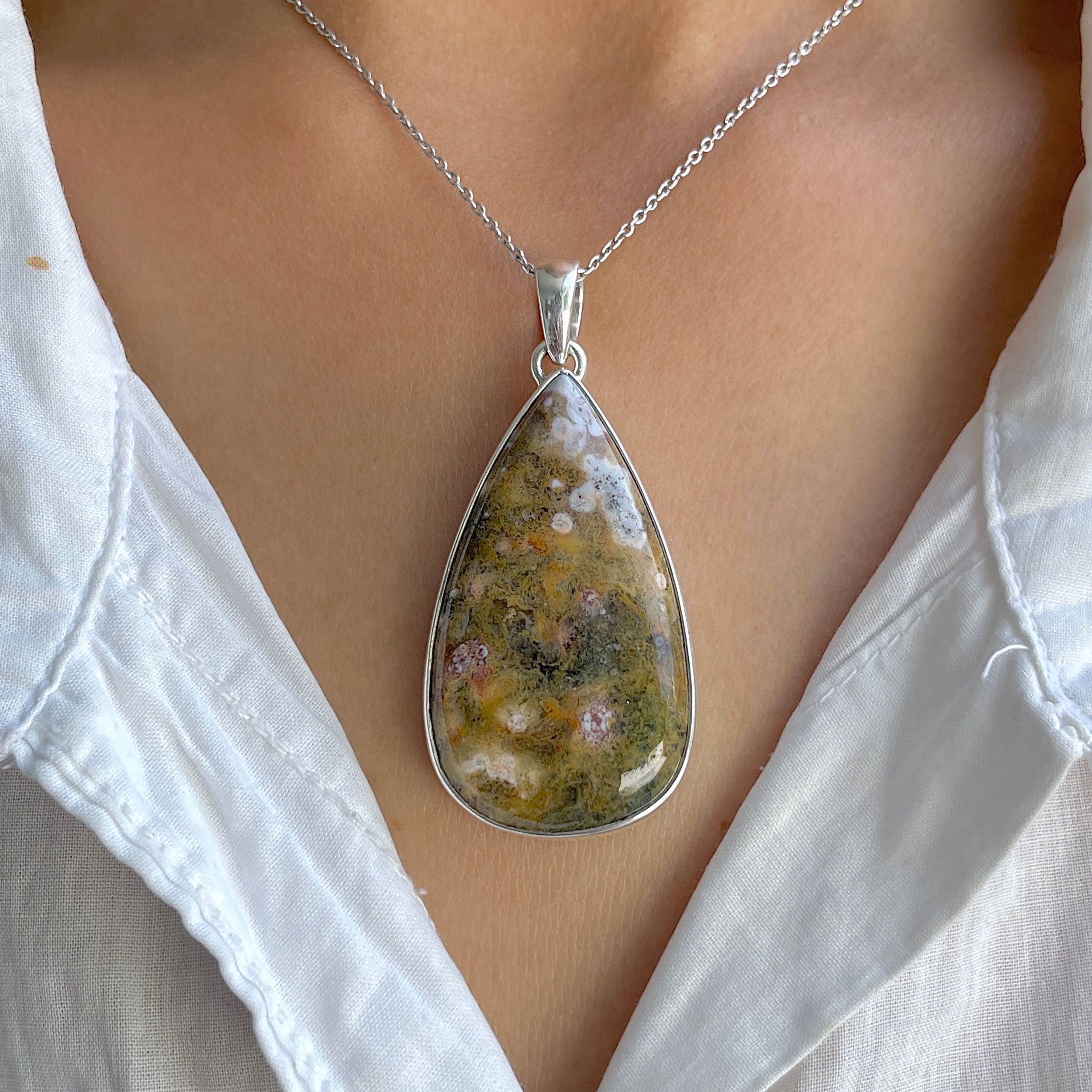Ocean Jasper Pendant-(OCJ-P-65.)