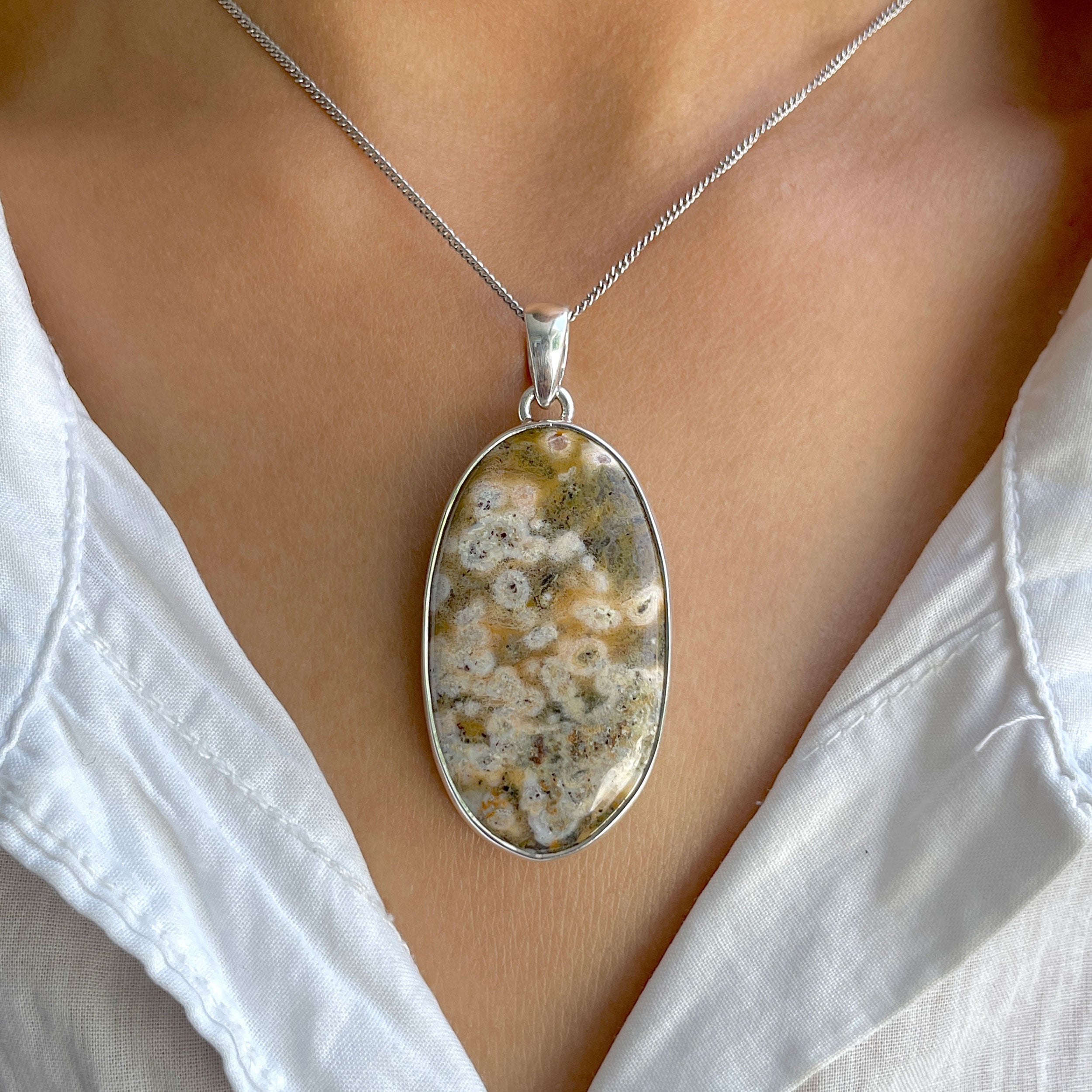 Ocean Jasper Pendant-(OCJ-P-68.)