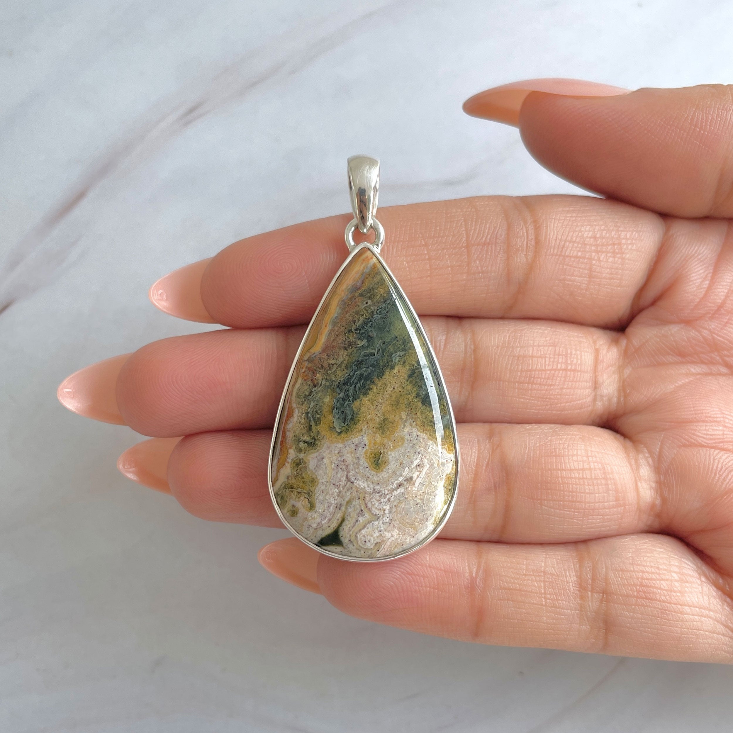 Ocean Jasper Pendant-(OCJ-P-70.)