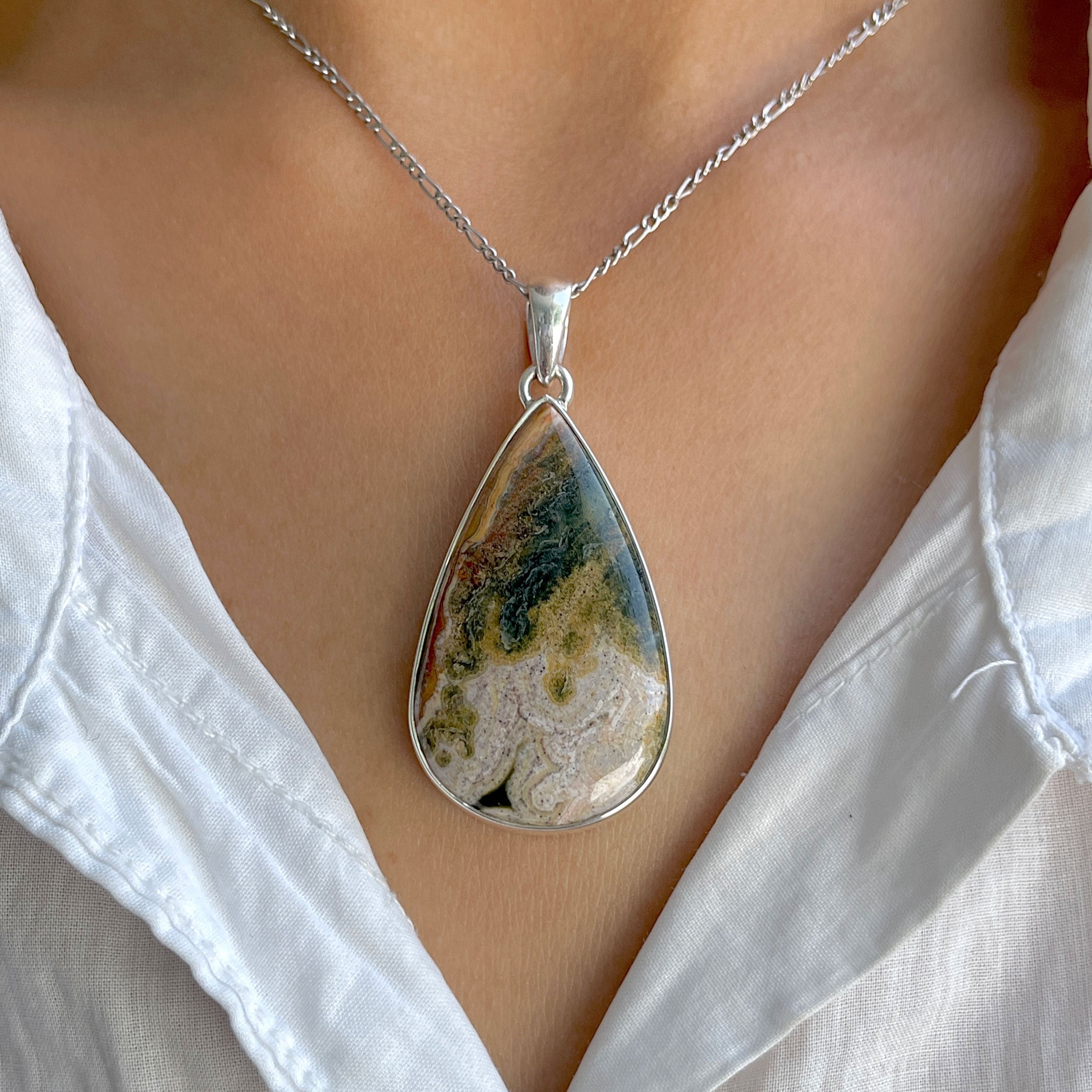 Ocean Jasper Pendant-(OCJ-P-70.)