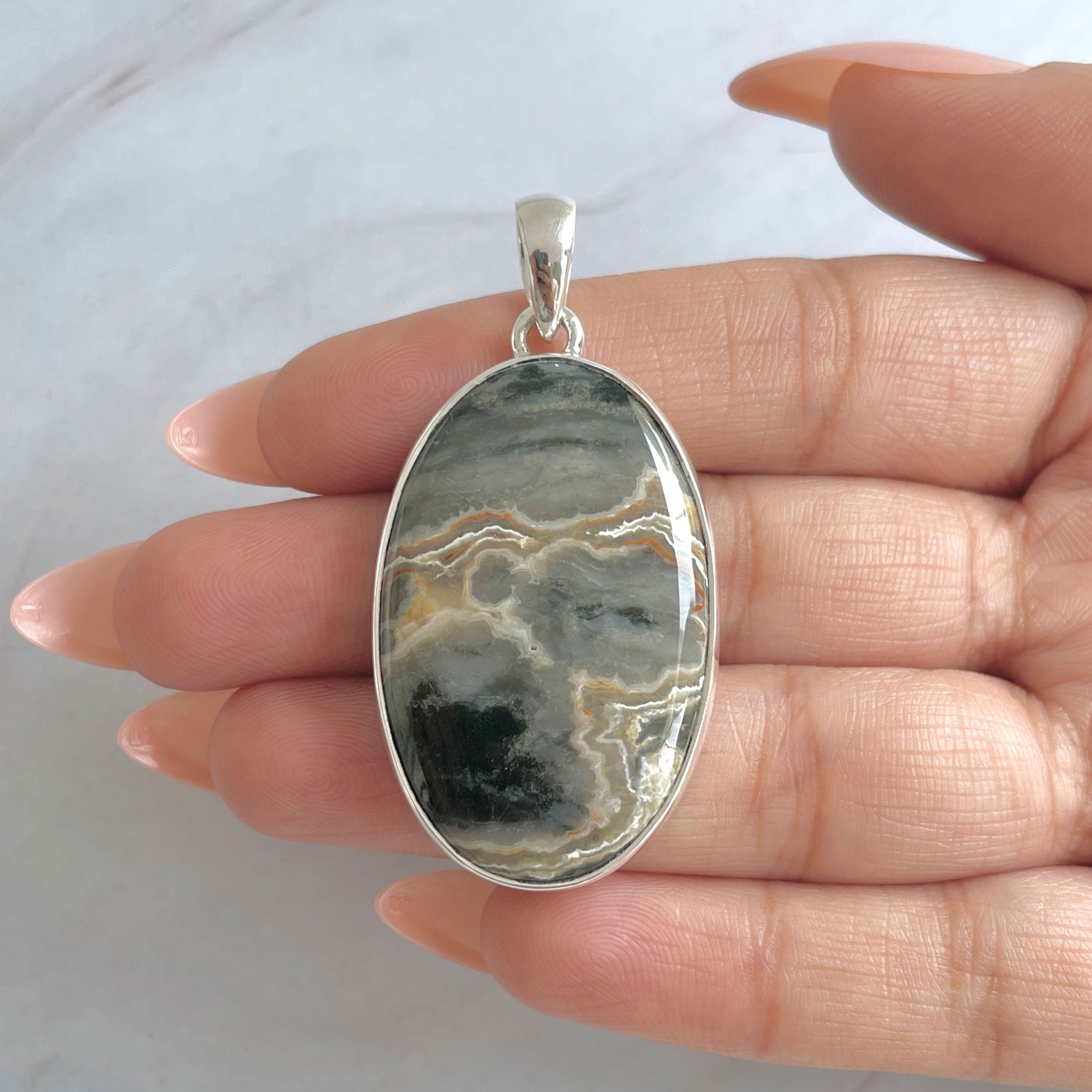 Ocean Jasper Pendant-(OCJ-P-73.)