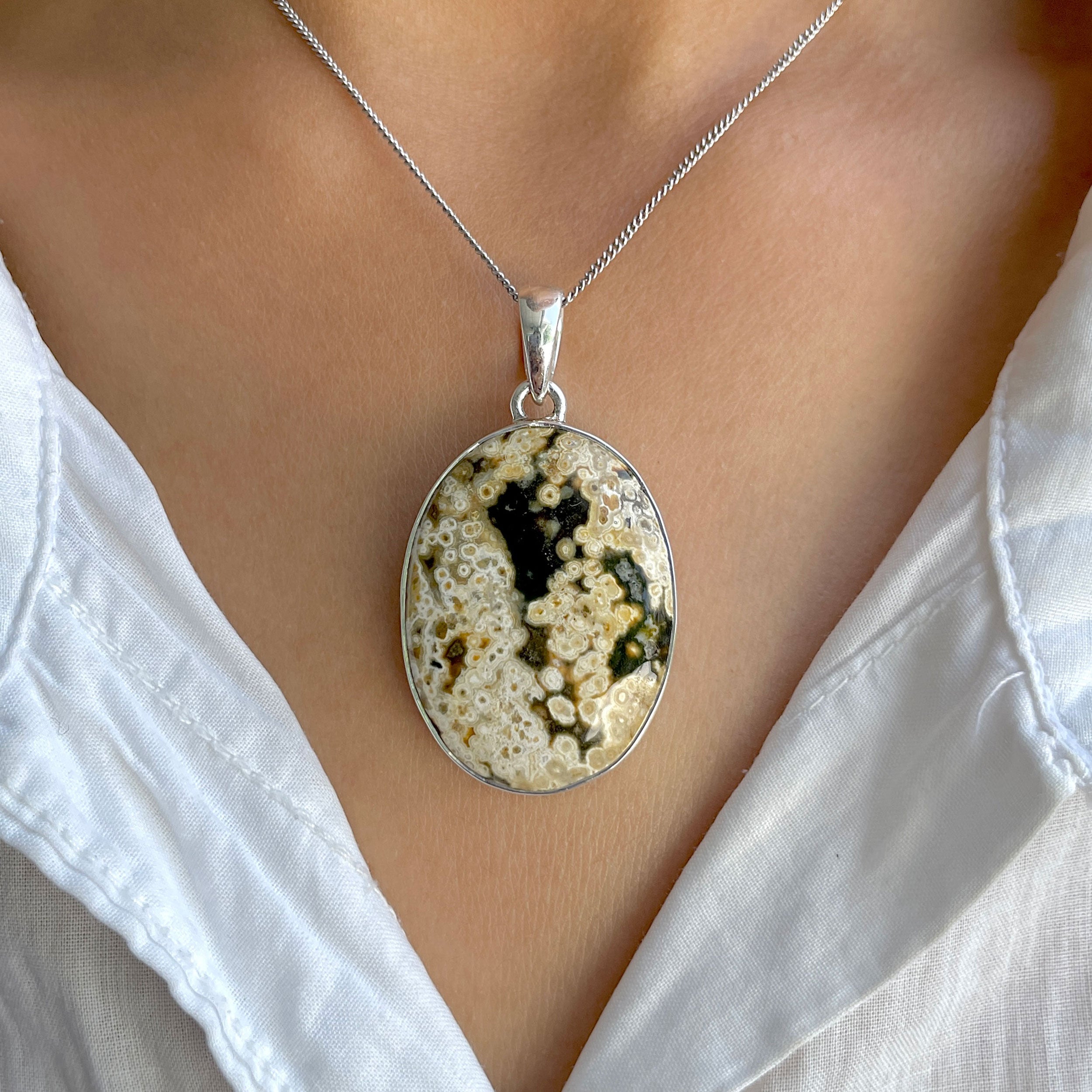 Ocean Jasper Pendant-(OCJ-P-74.)