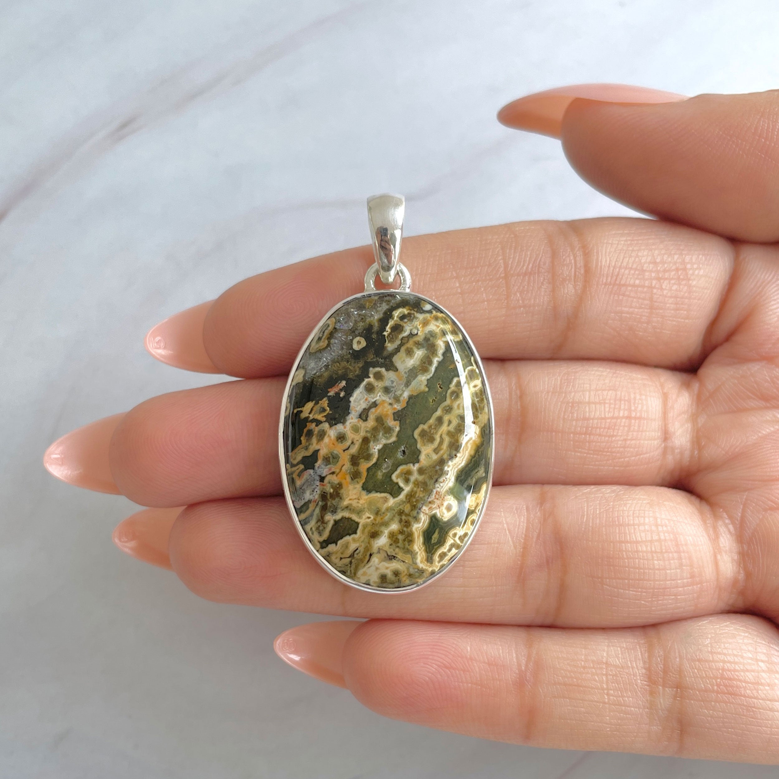 Ocean Jasper Pendant-(OCJ-P-75.)