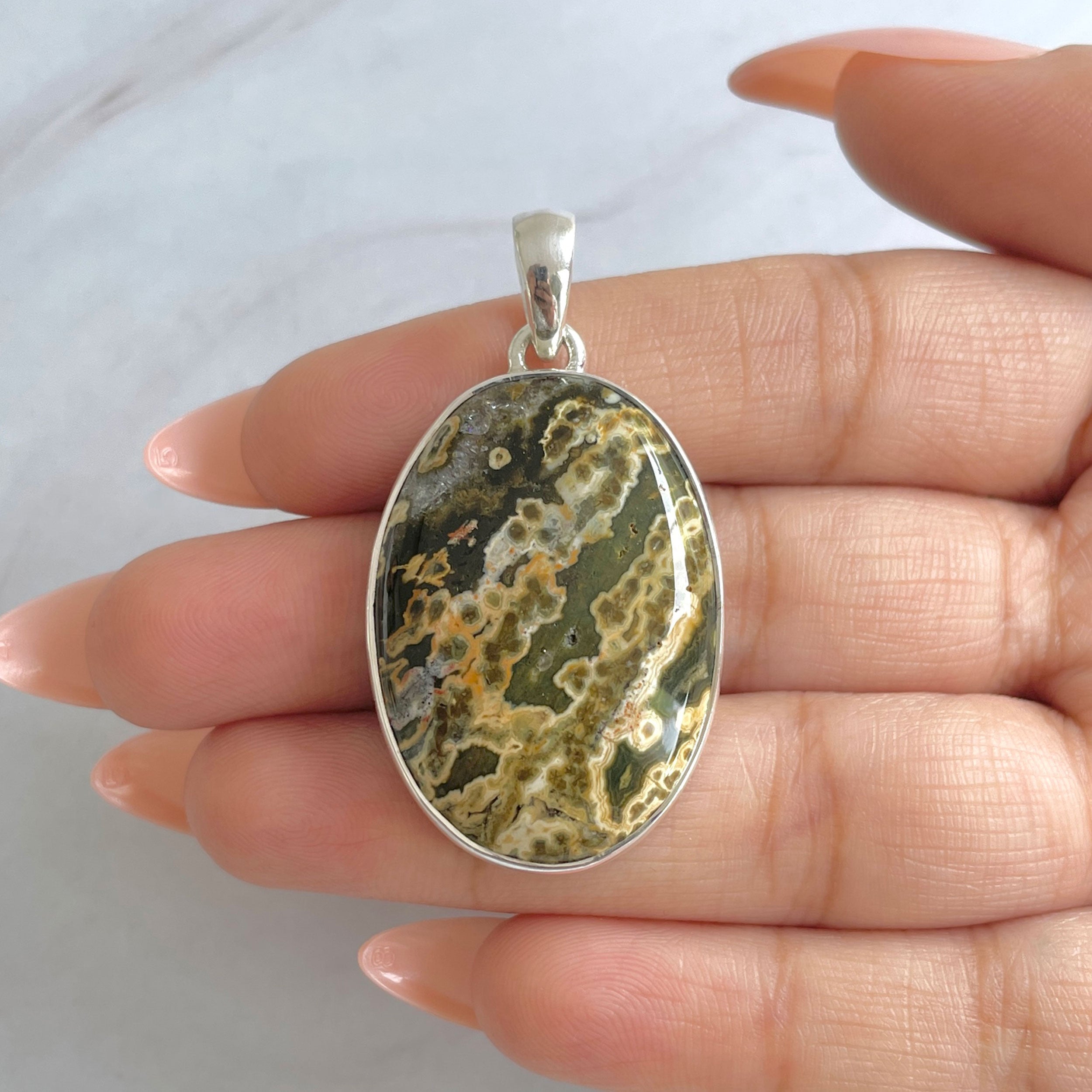 Ocean Jasper Pendant-(OCJ-P-75.)
