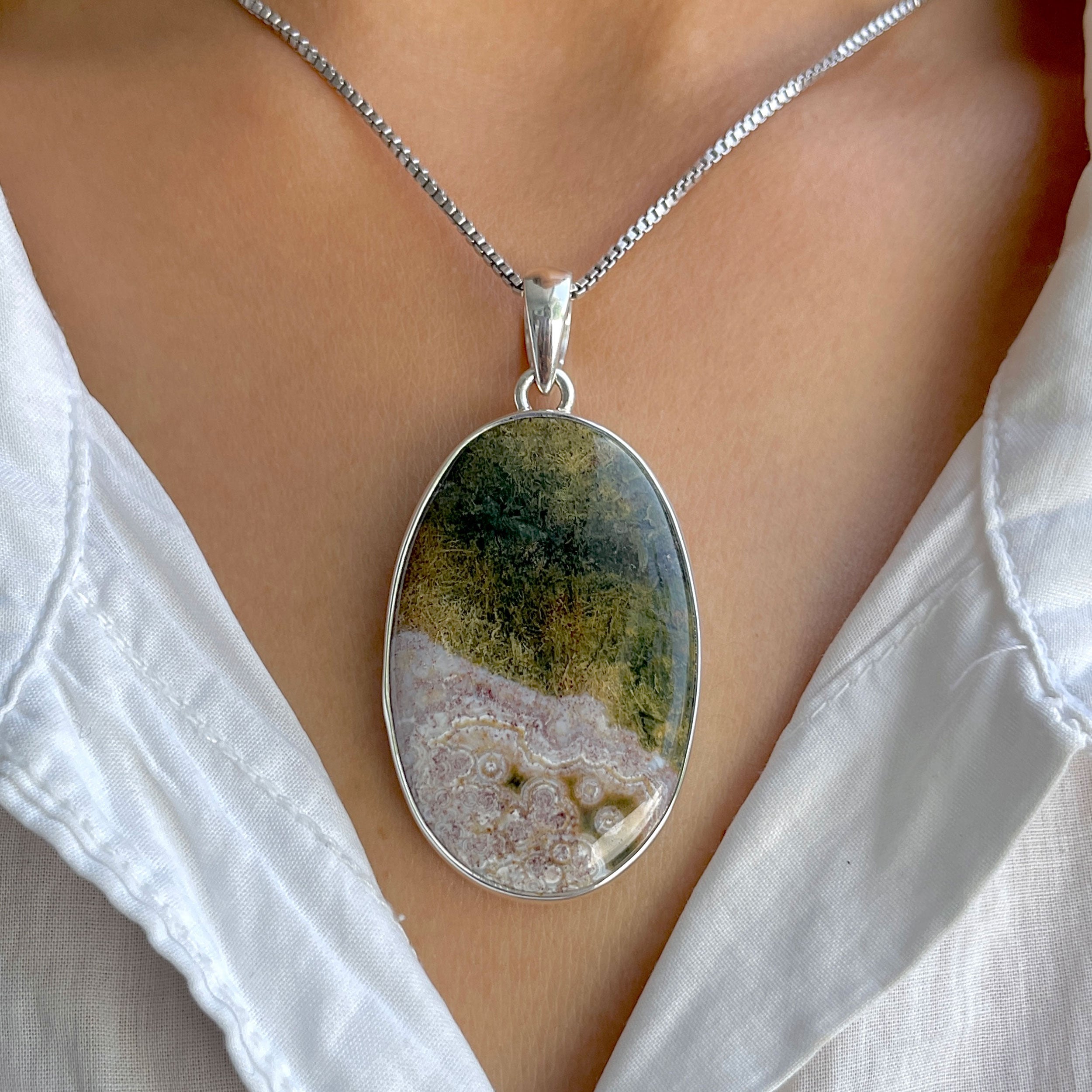 Ocean Jasper Pendant-(OCJ-P-77.)