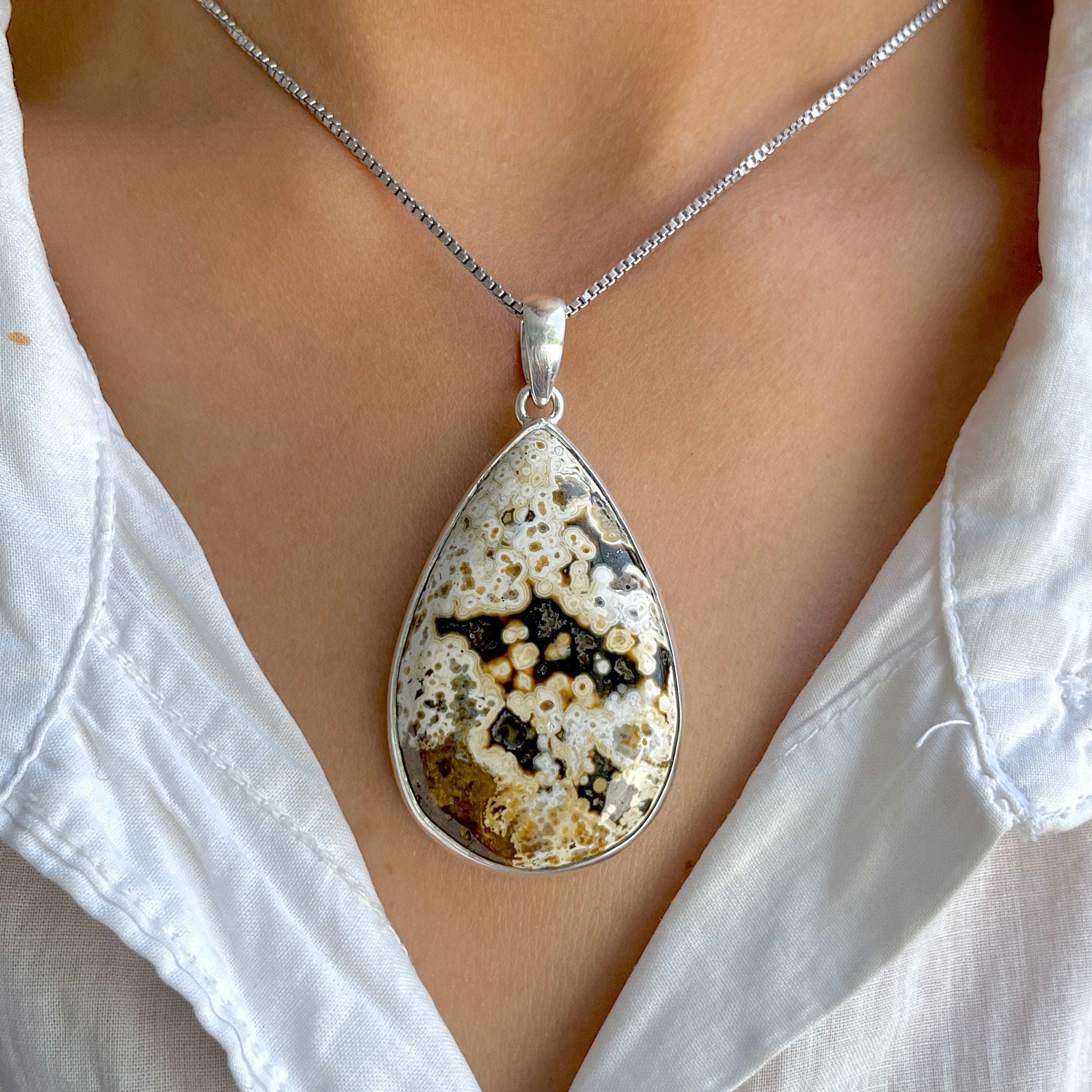 Ocean Jasper Pendant-(OCJ-P-79.)