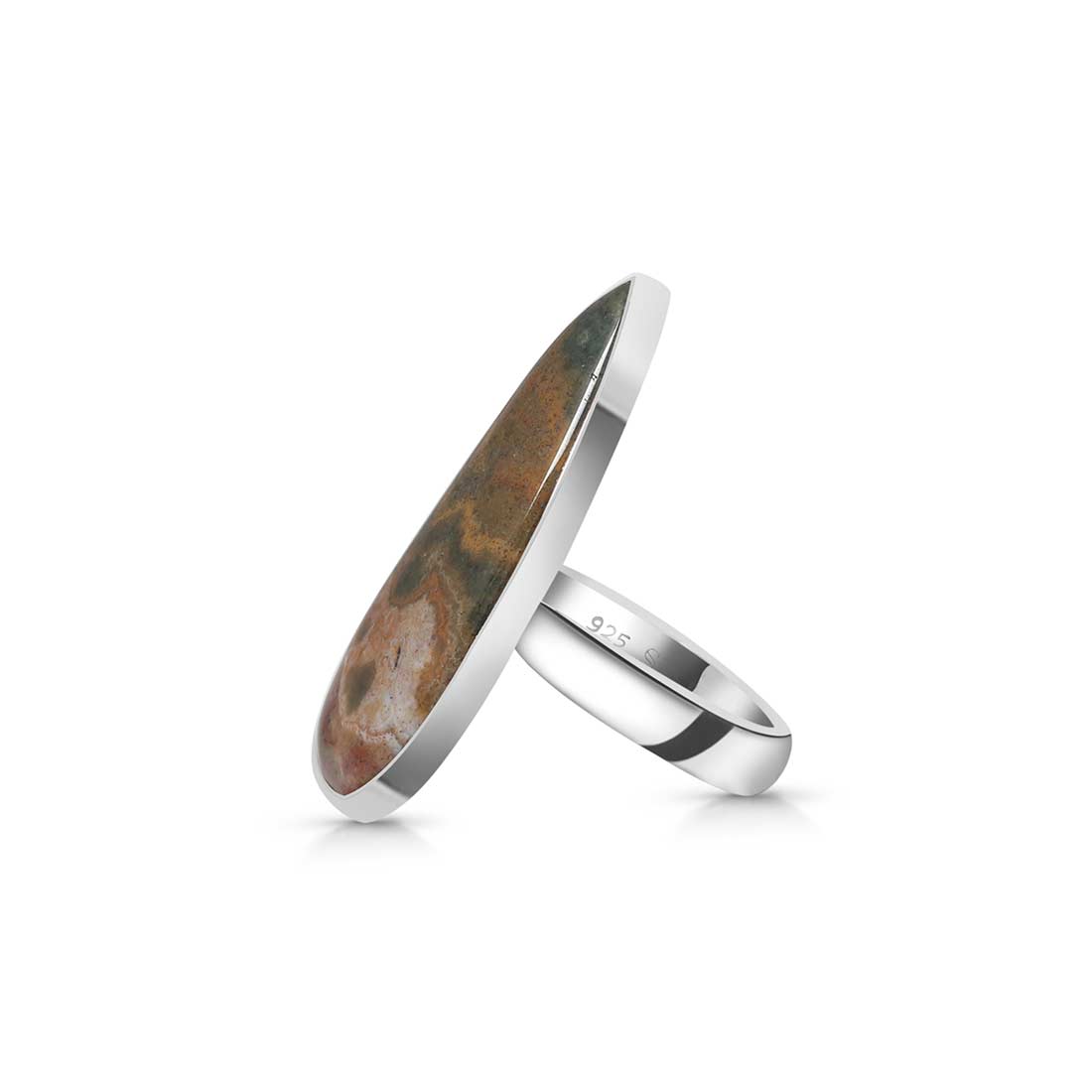 Ocean Jasper Adjustable Ring-(OCJ-R-17.)