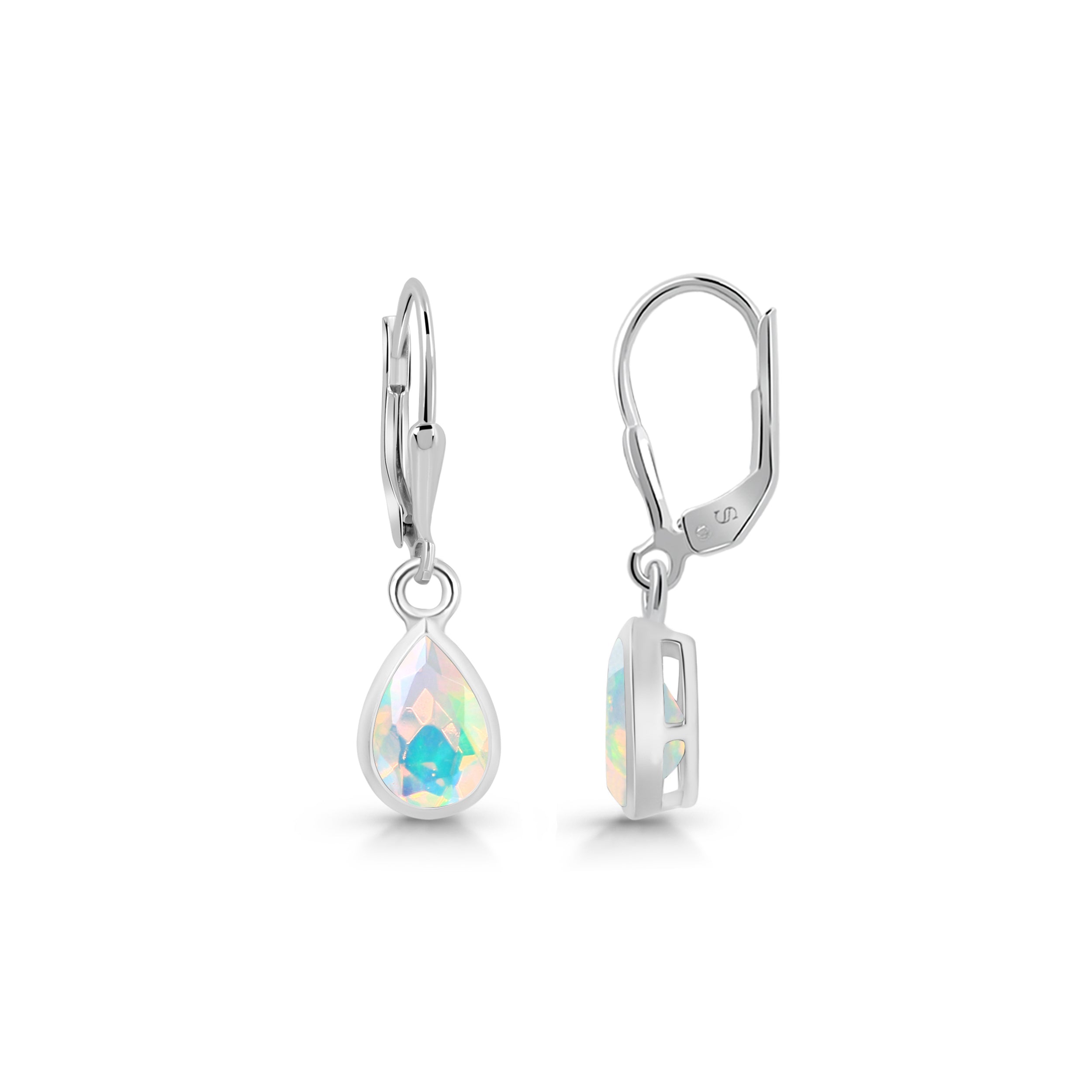 Opal Leverback Earring-(OPL-SE-679.)