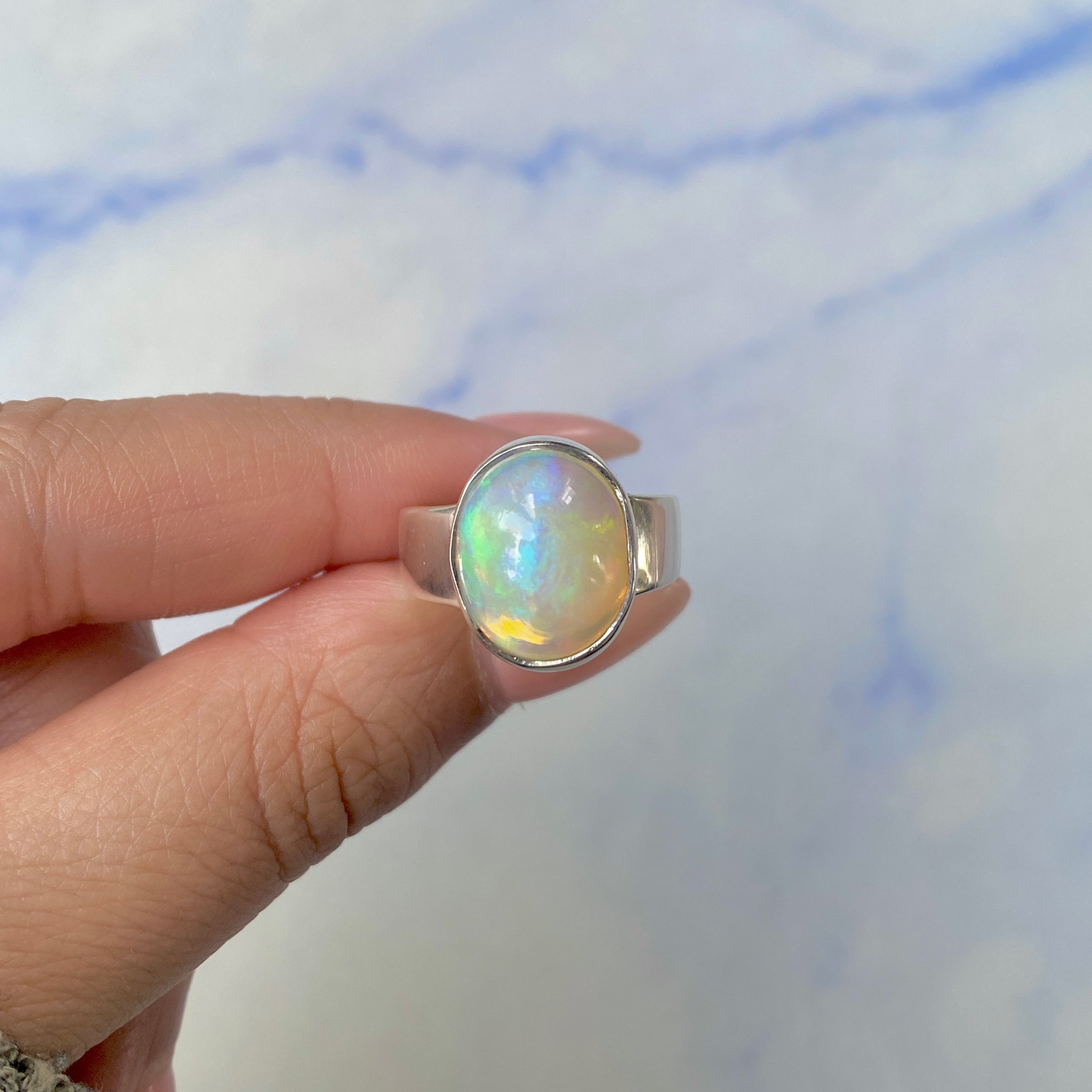 Opal Ring Size 7-(OPL-R-14.)