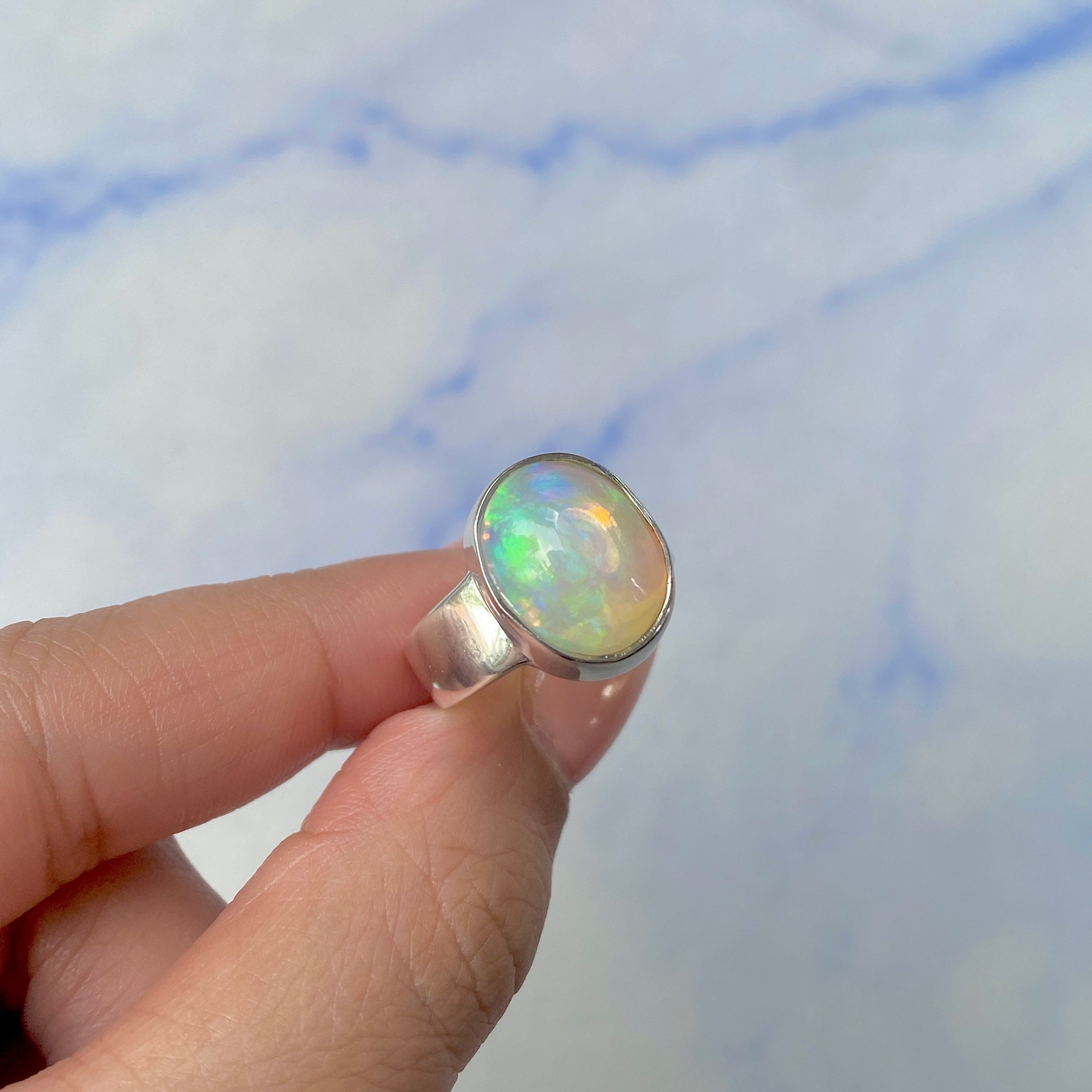 Opal Ring Size 7-(OPL-R-14.)