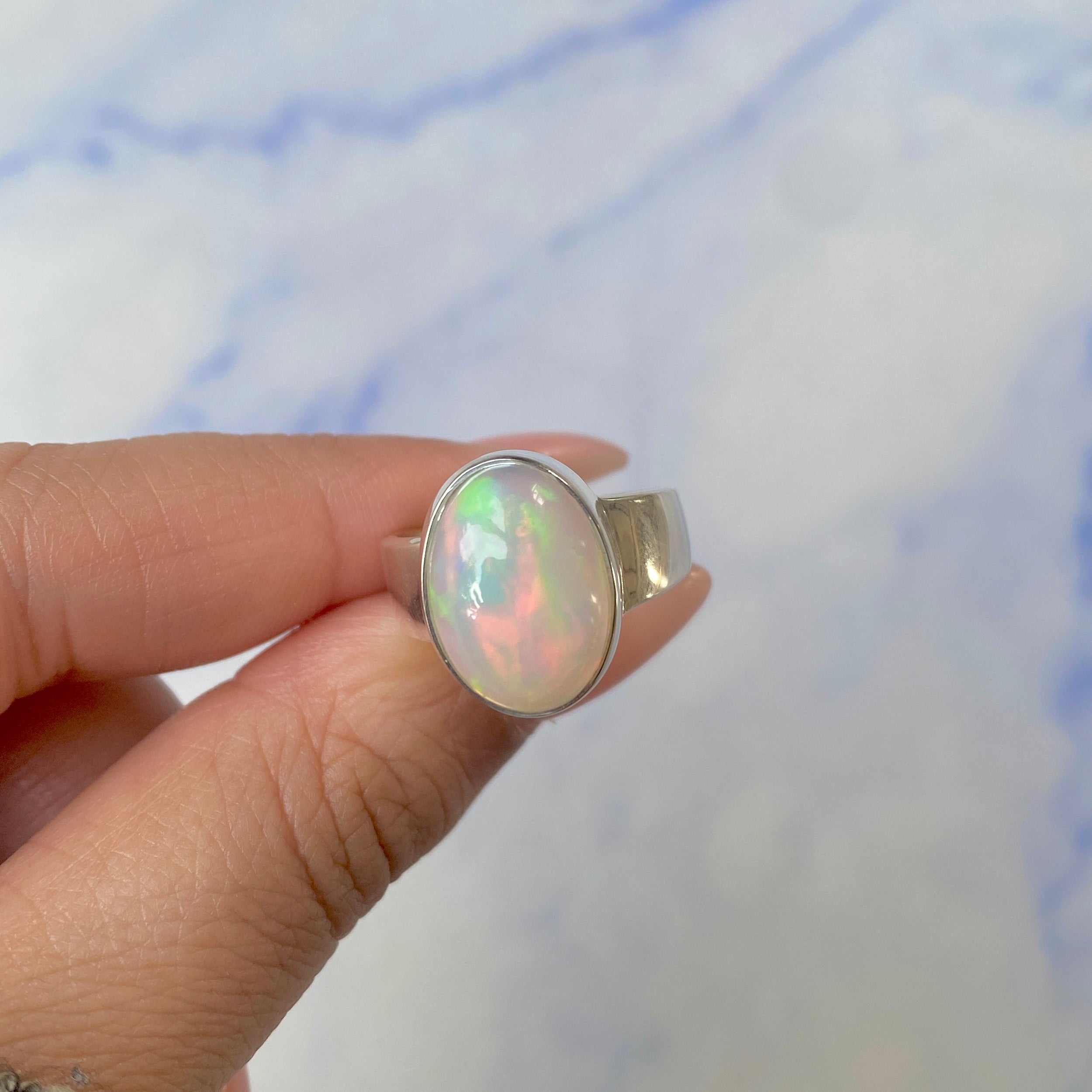 Opal Ring Size 7-(OPL-R-19.)