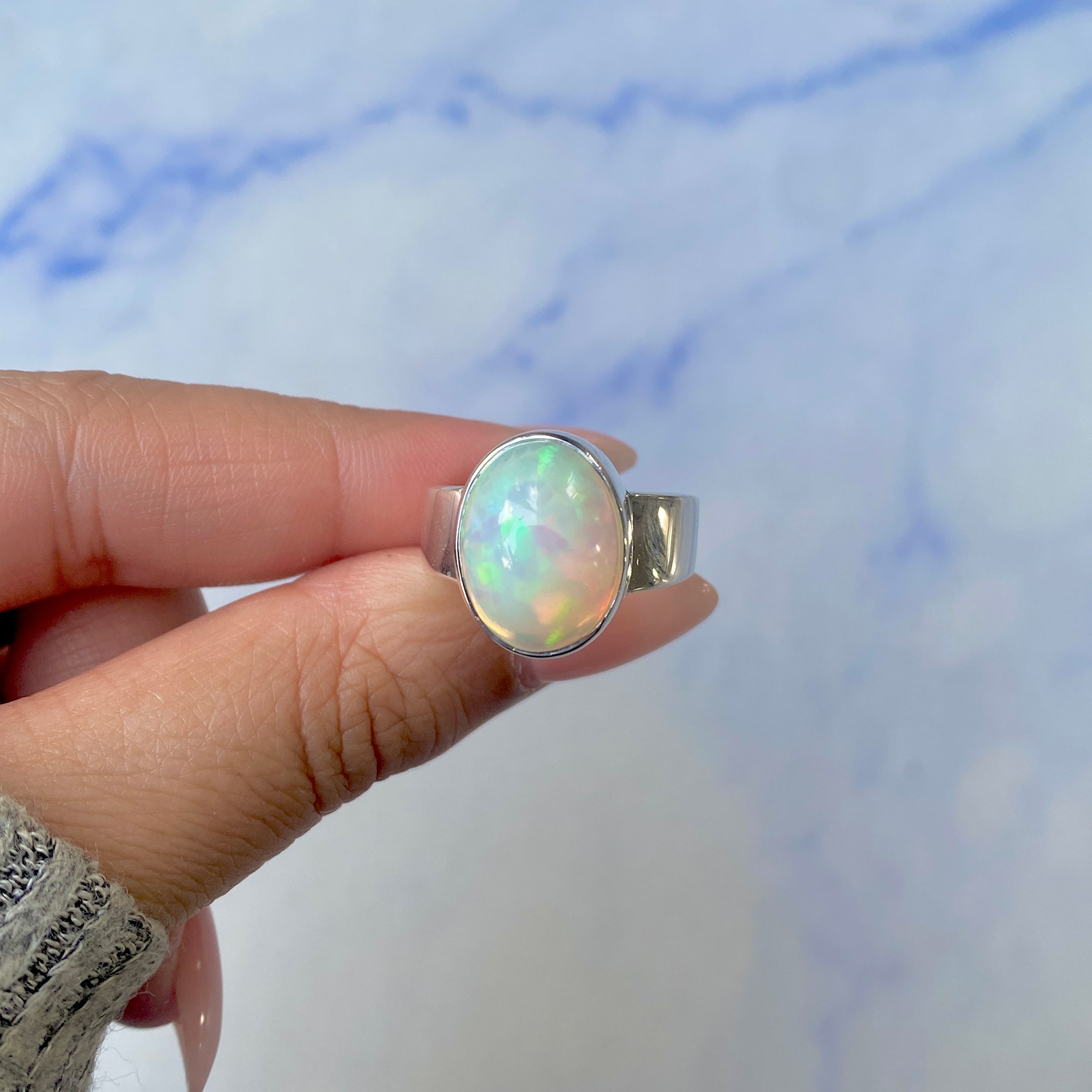 Opal Ring Size 8-(OPL-R-26.)