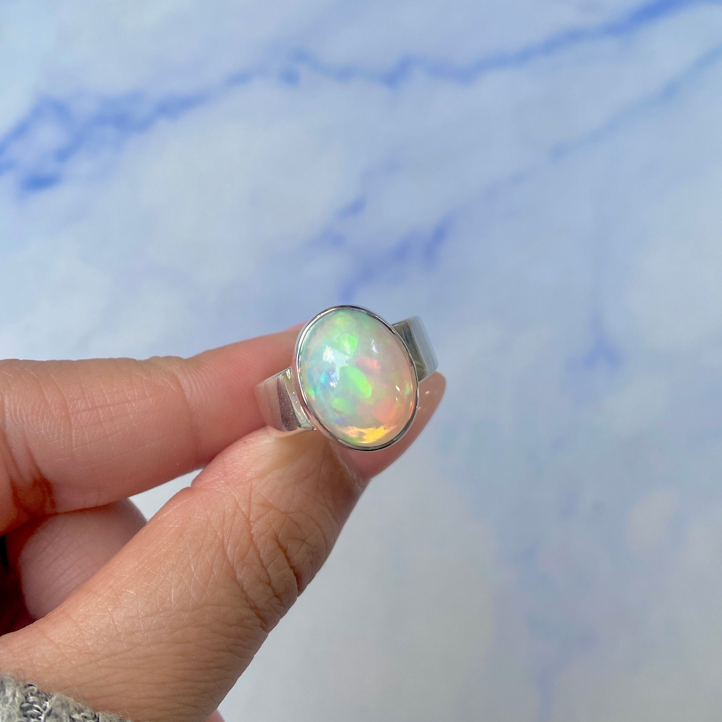 Opal Ring Size 8-(OPL-R-26.)
