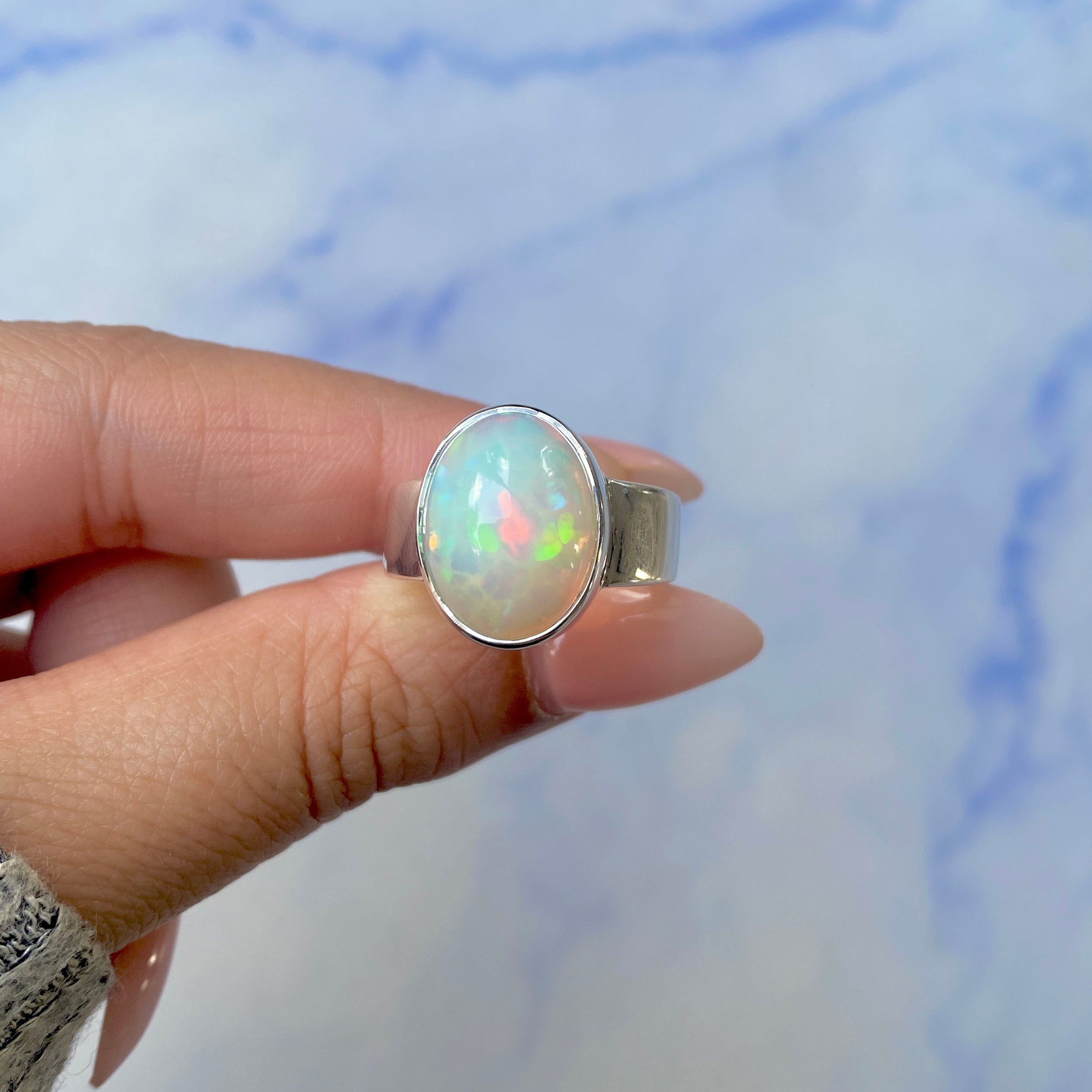 Opal Ring Size 8-(OPL-R-26.)