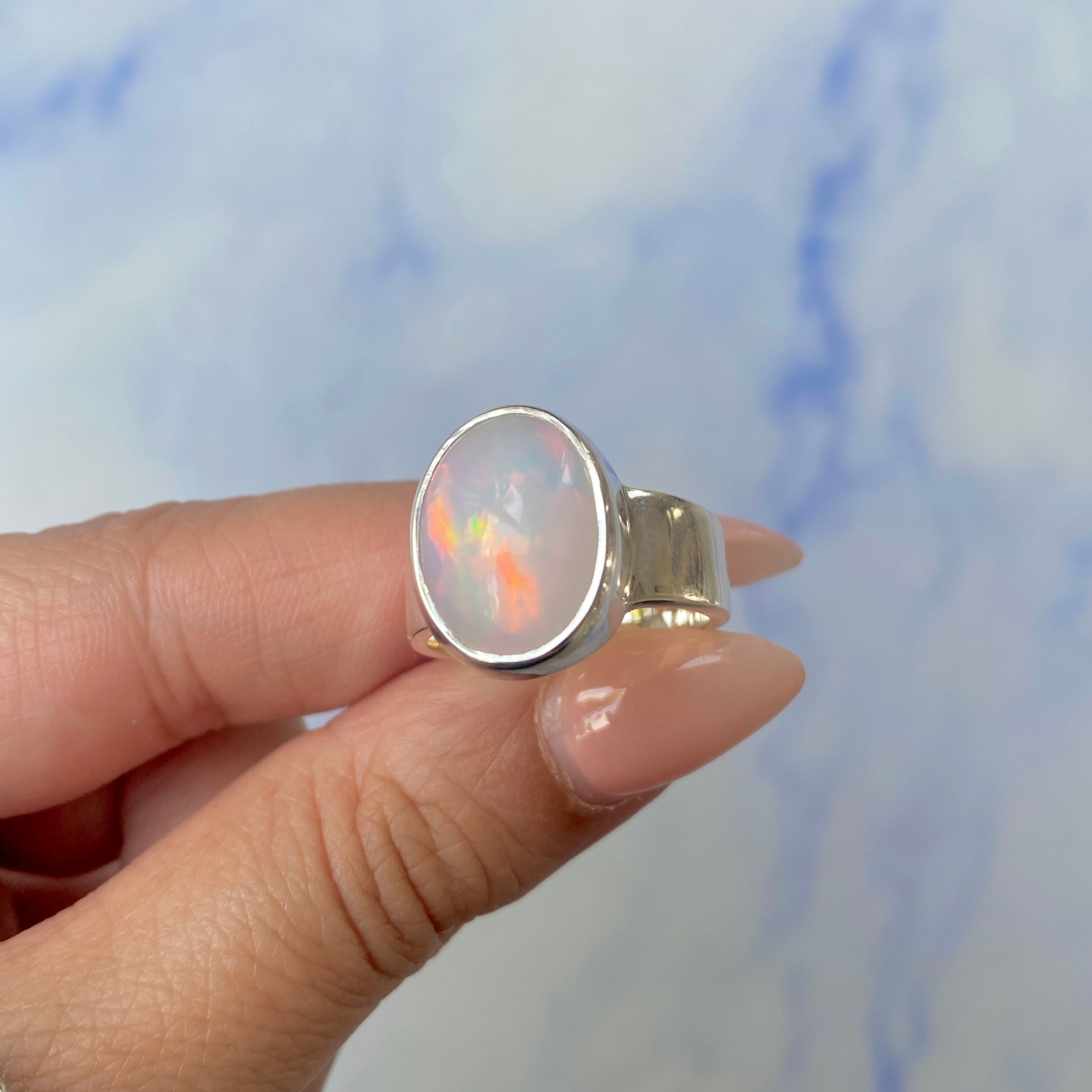 Opal Ring Size 8-(OPL-R-29.)