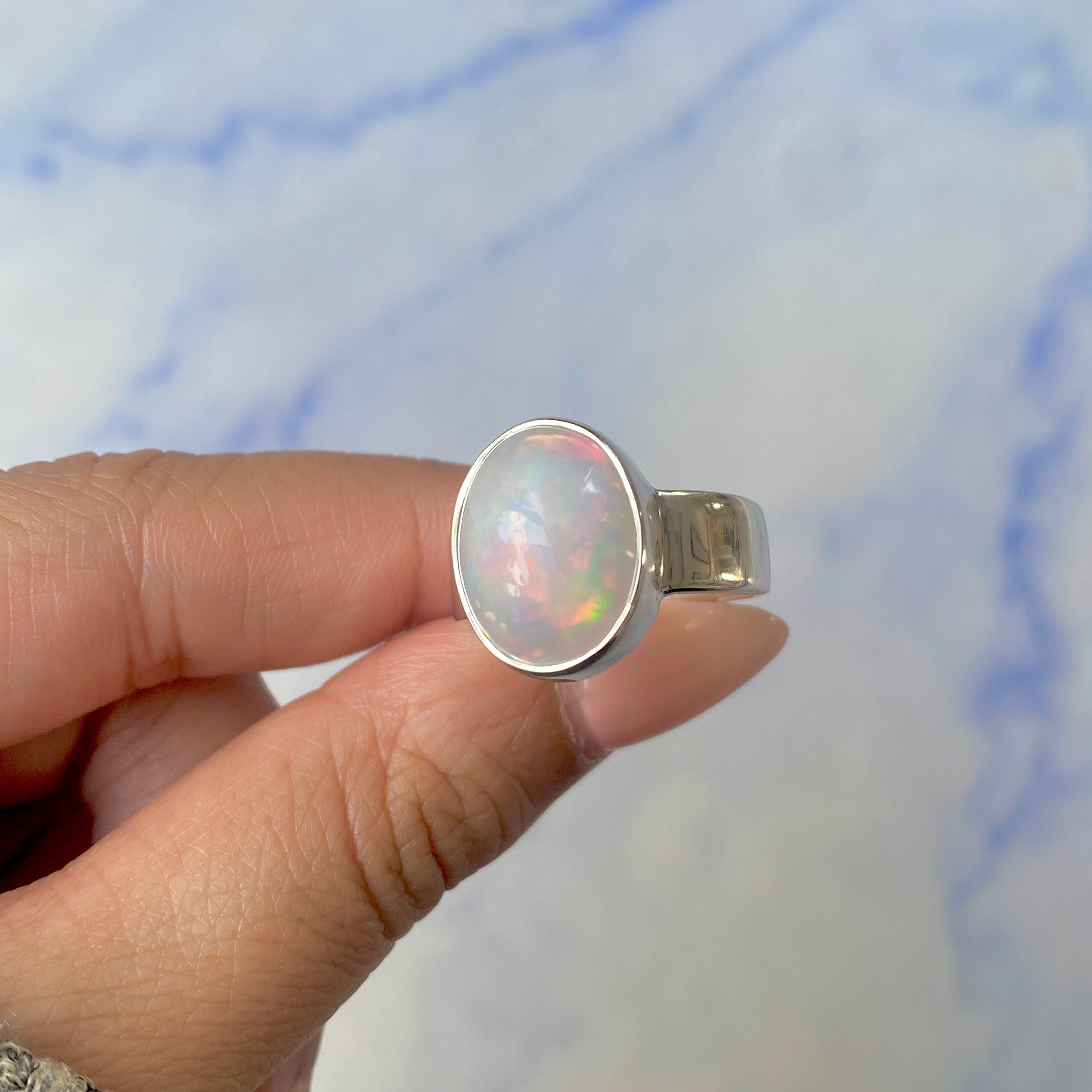 Opal Ring Size 9-(OPL-R-45.)