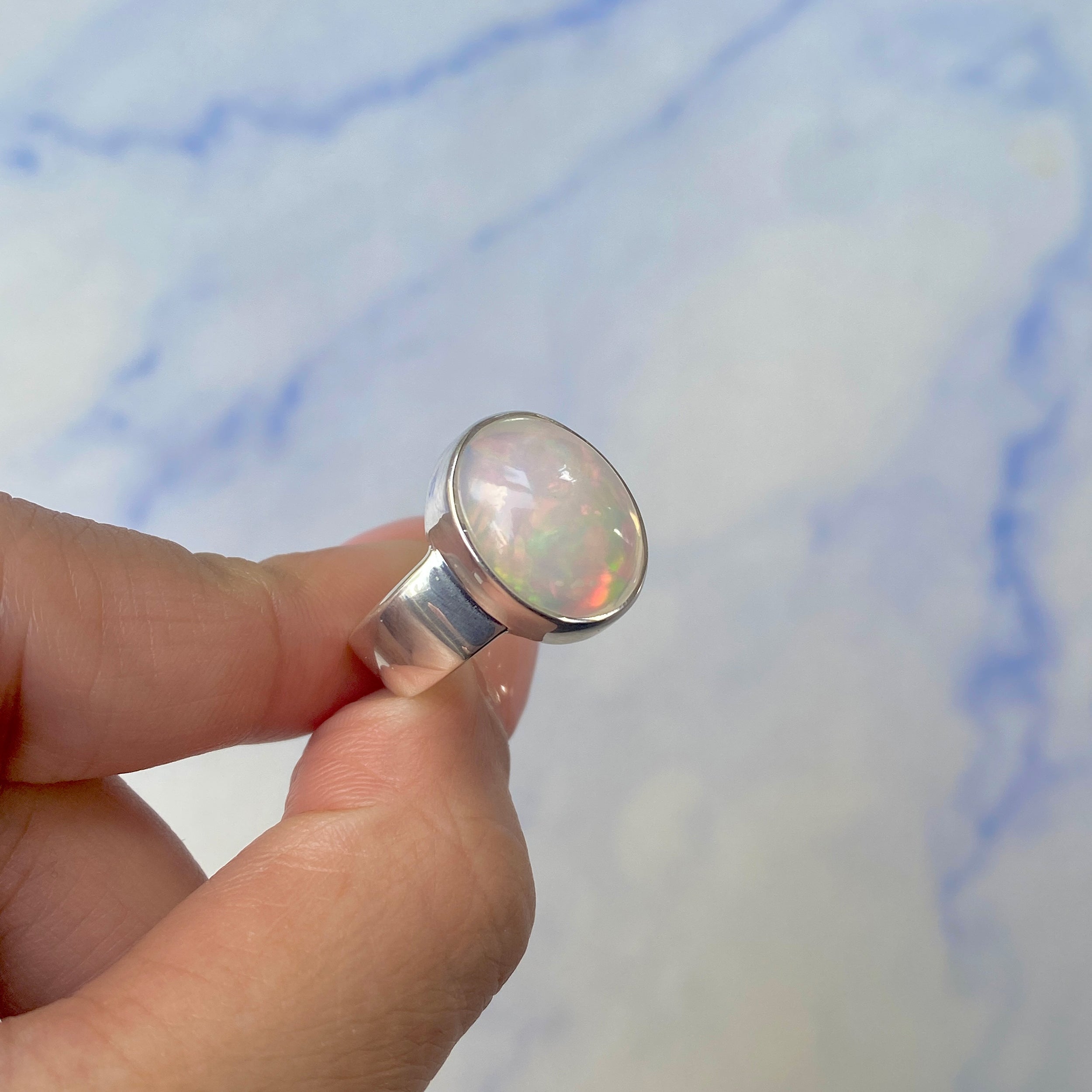 Opal Ring Size 9-(OPL-R-45.)