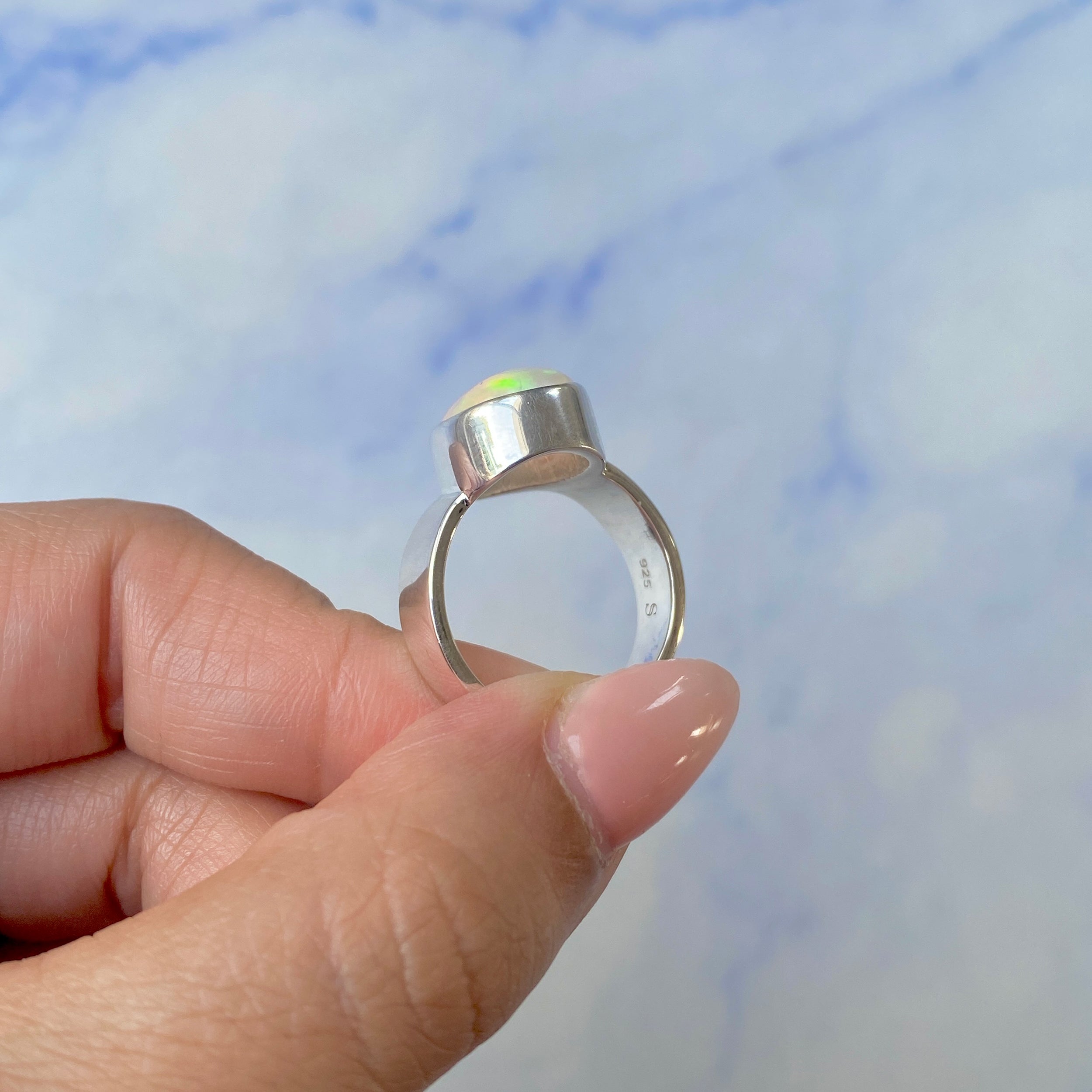 Opal Ring Size 8-(OPL-R-49.)
