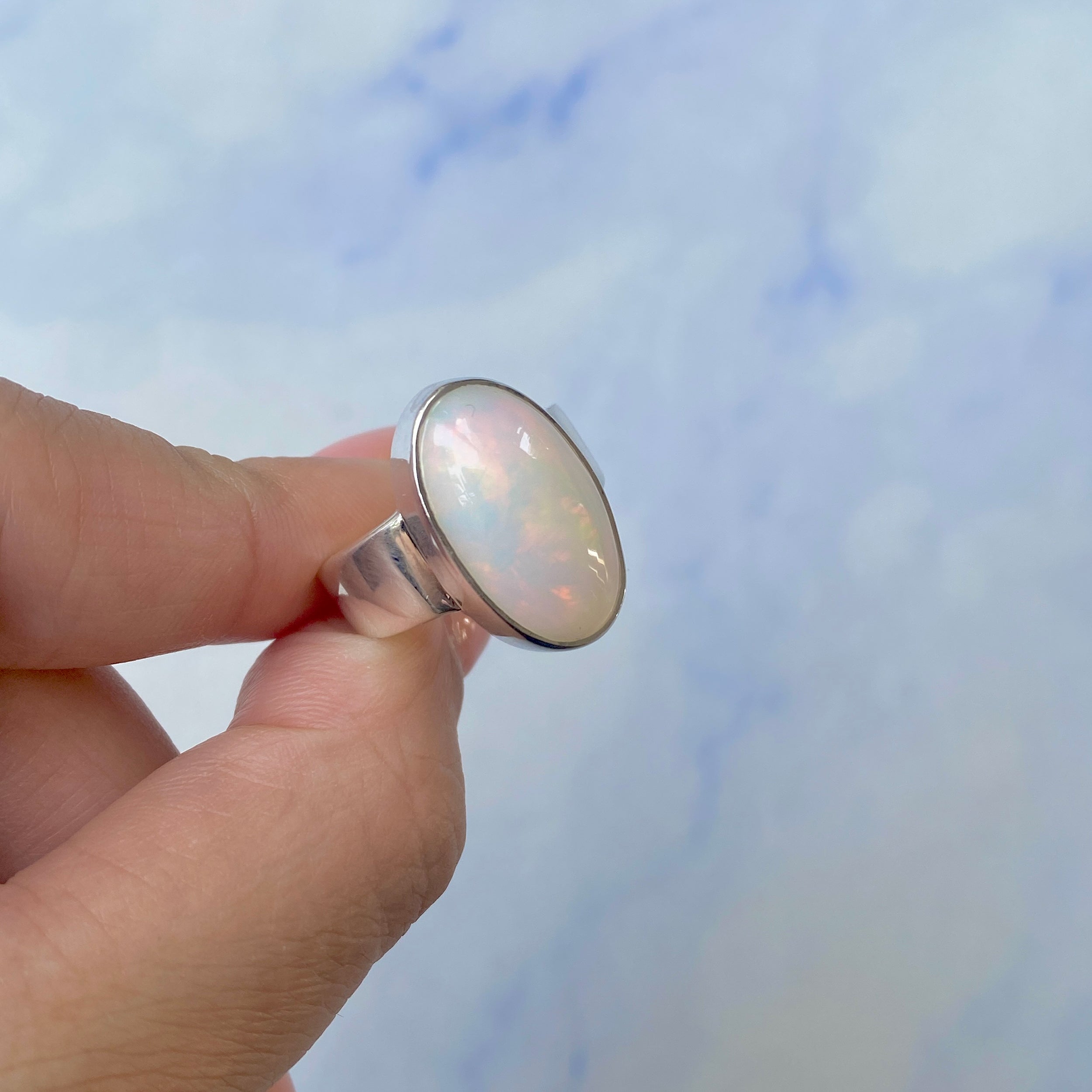Opal Ring Size 9-(OPL-R-55.)