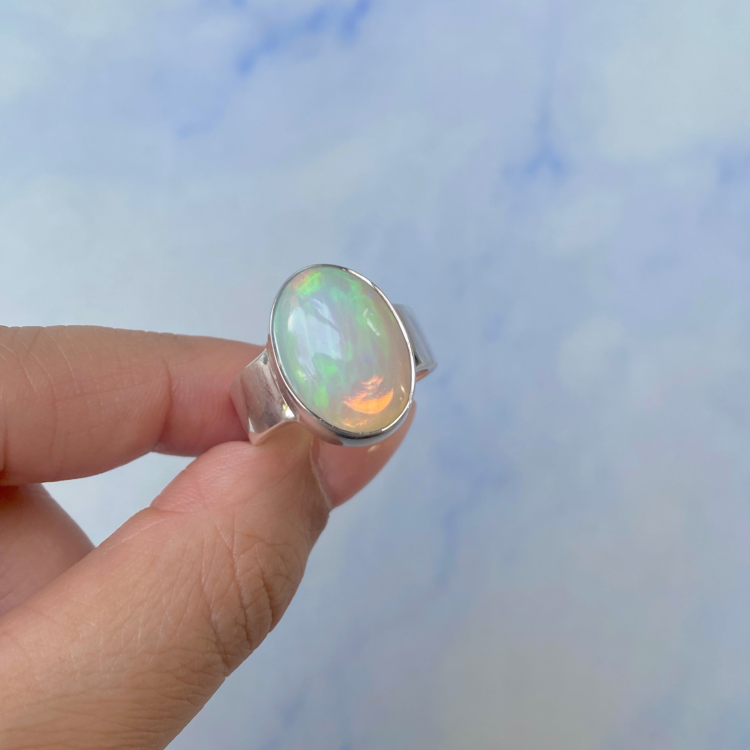 Opal Ring Size 9-(OPL-R-58.)