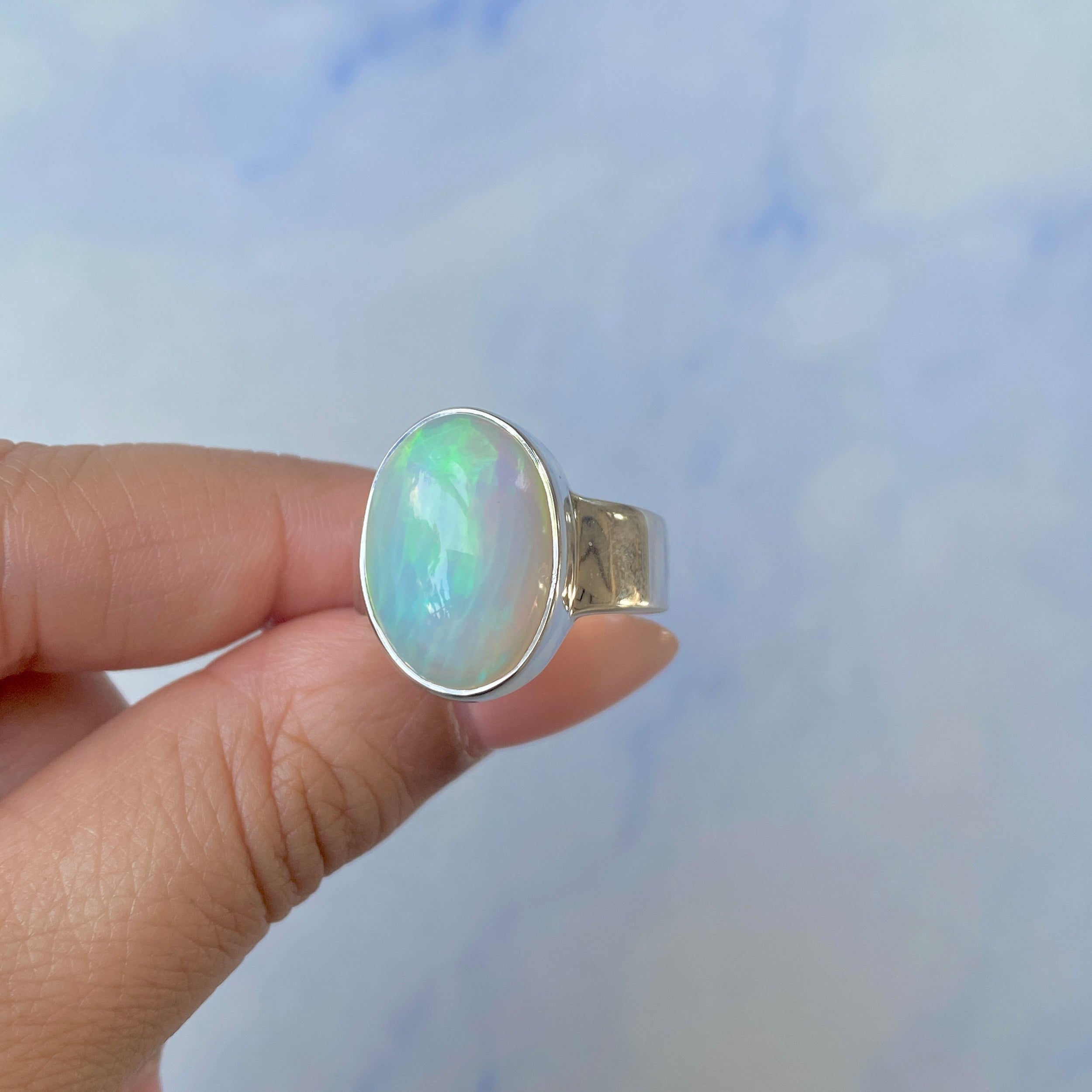 Opal Ring Size 9-(OPL-R-58.)