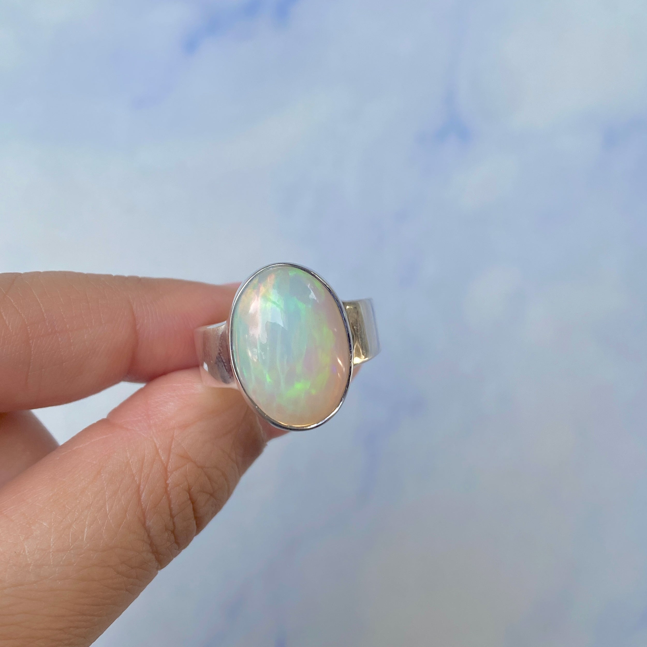 Opal Ring Size 9-(OPL-R-58.)