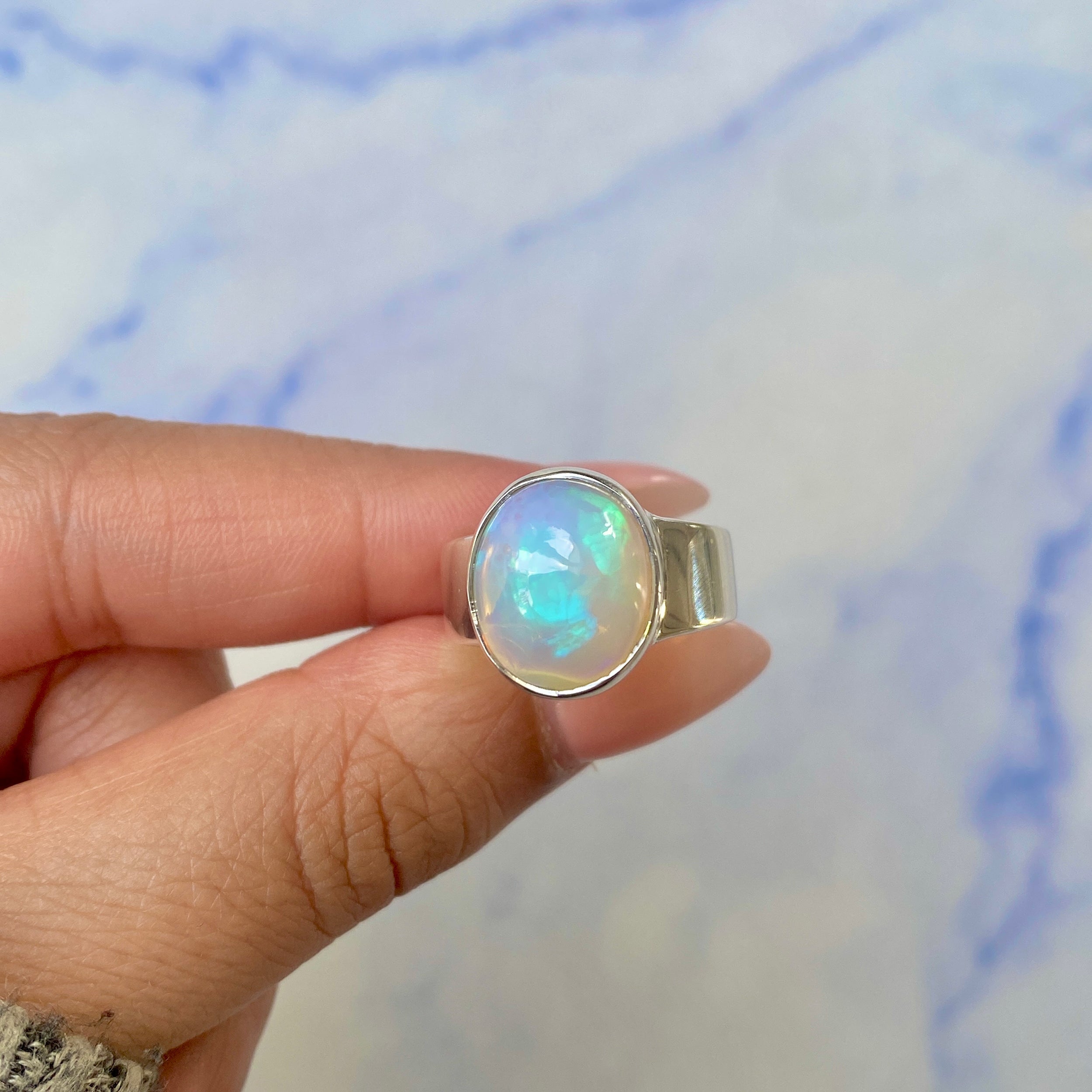 Opal Ring Size 7-(OPL-R-8.)