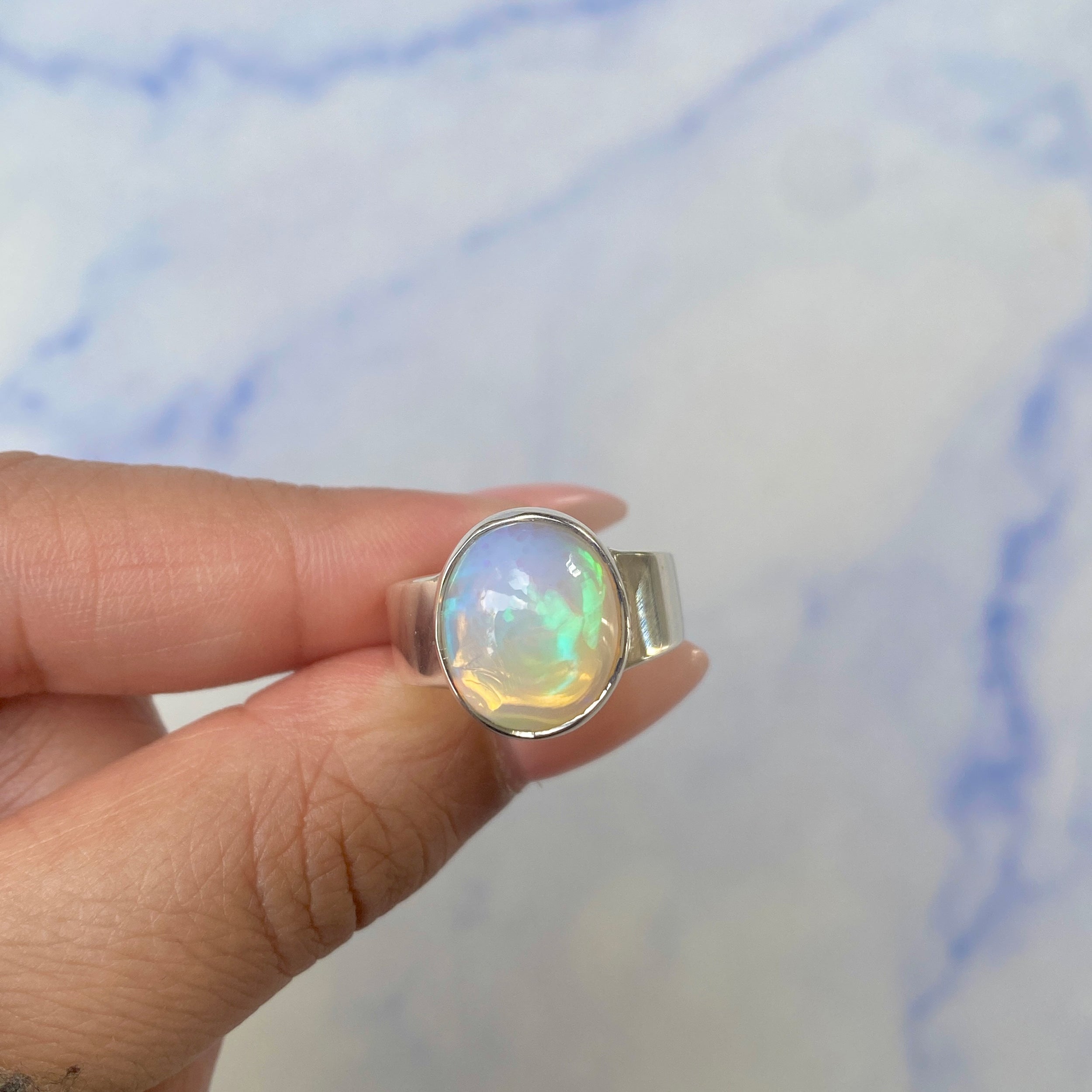 Opal Ring Size 7-(OPL-R-8.)