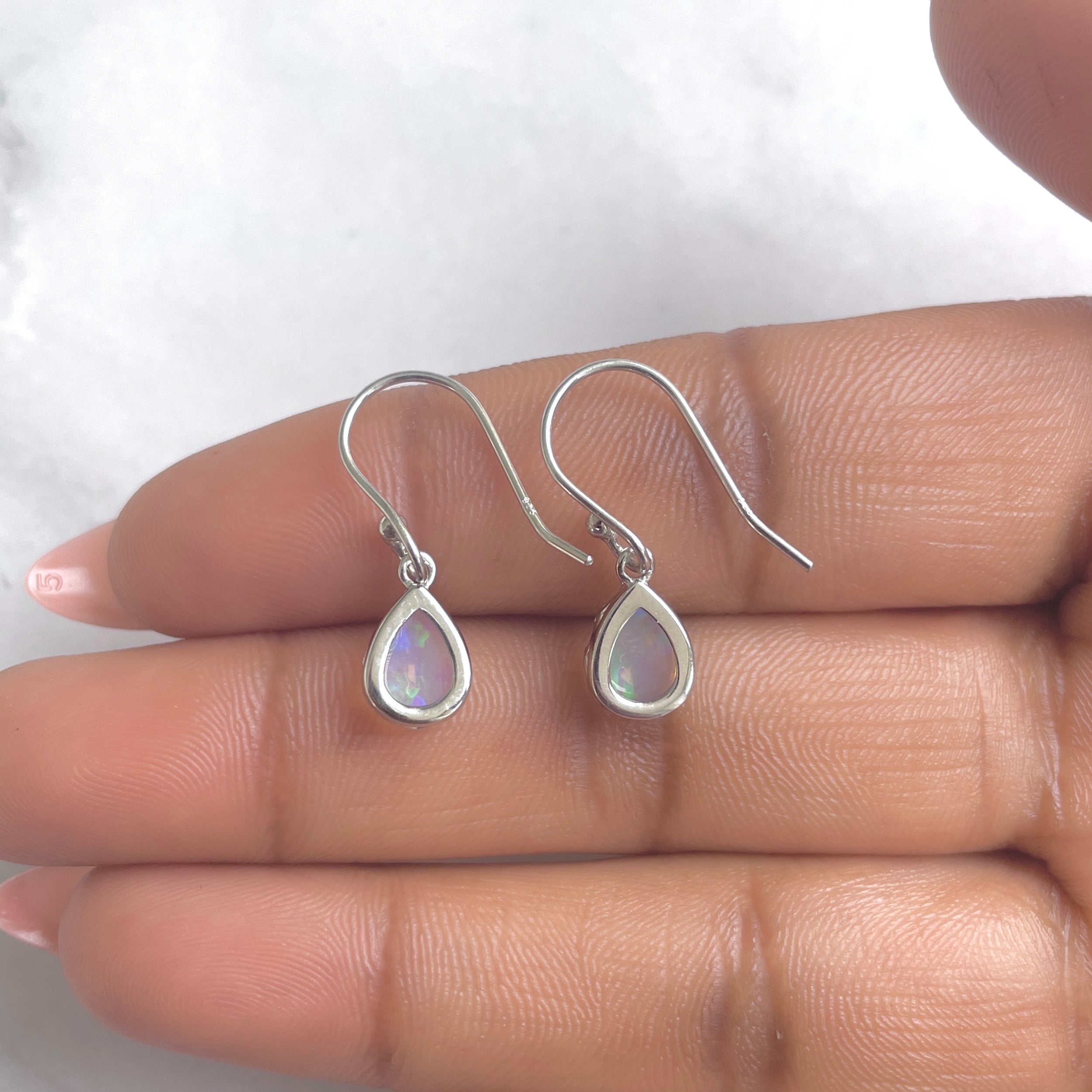 Opal Earring-(OPL-RDE-697.)