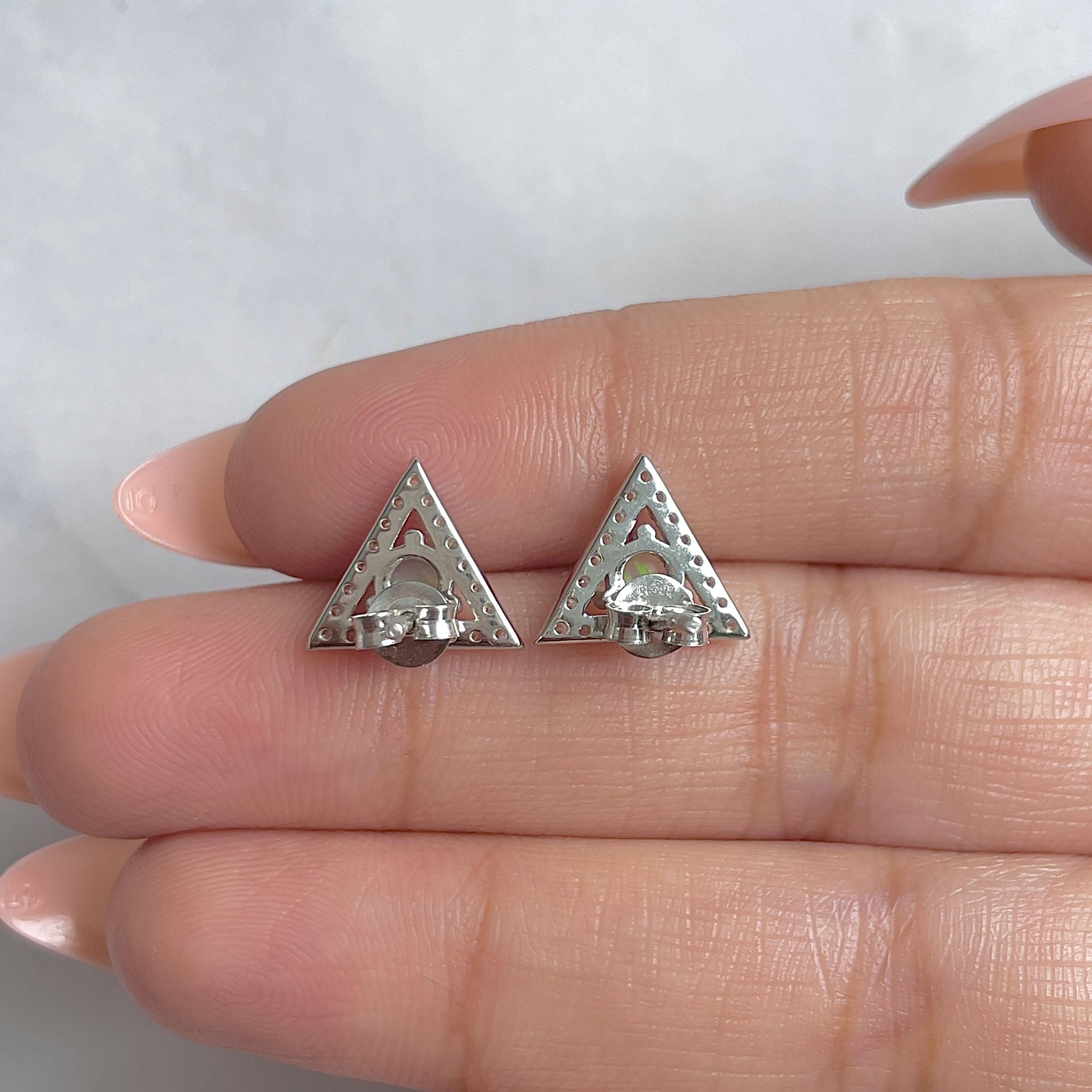 Opal Earring-(OPL-RDE-848.)