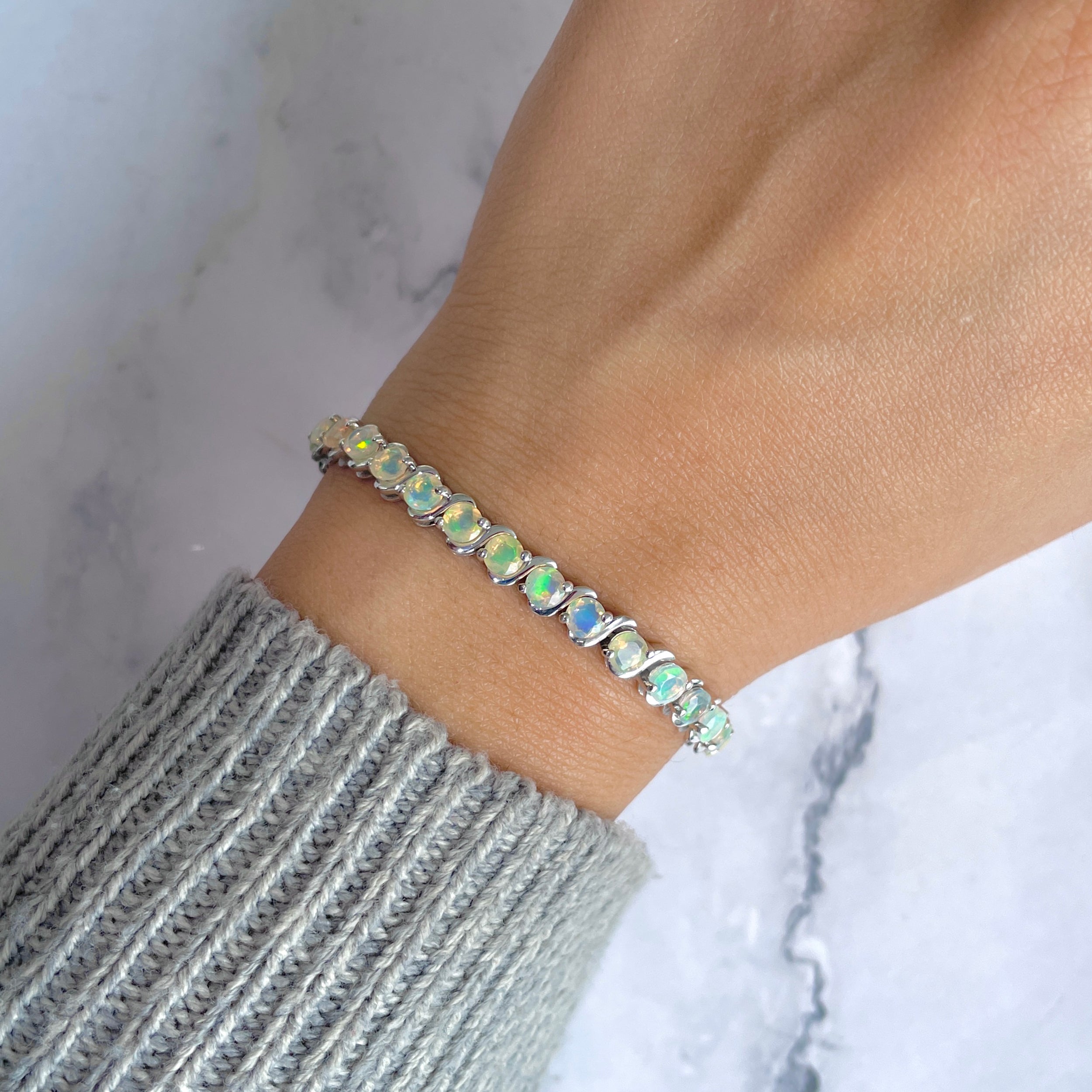 Opal Bracelet-(OPL-SB-173.)