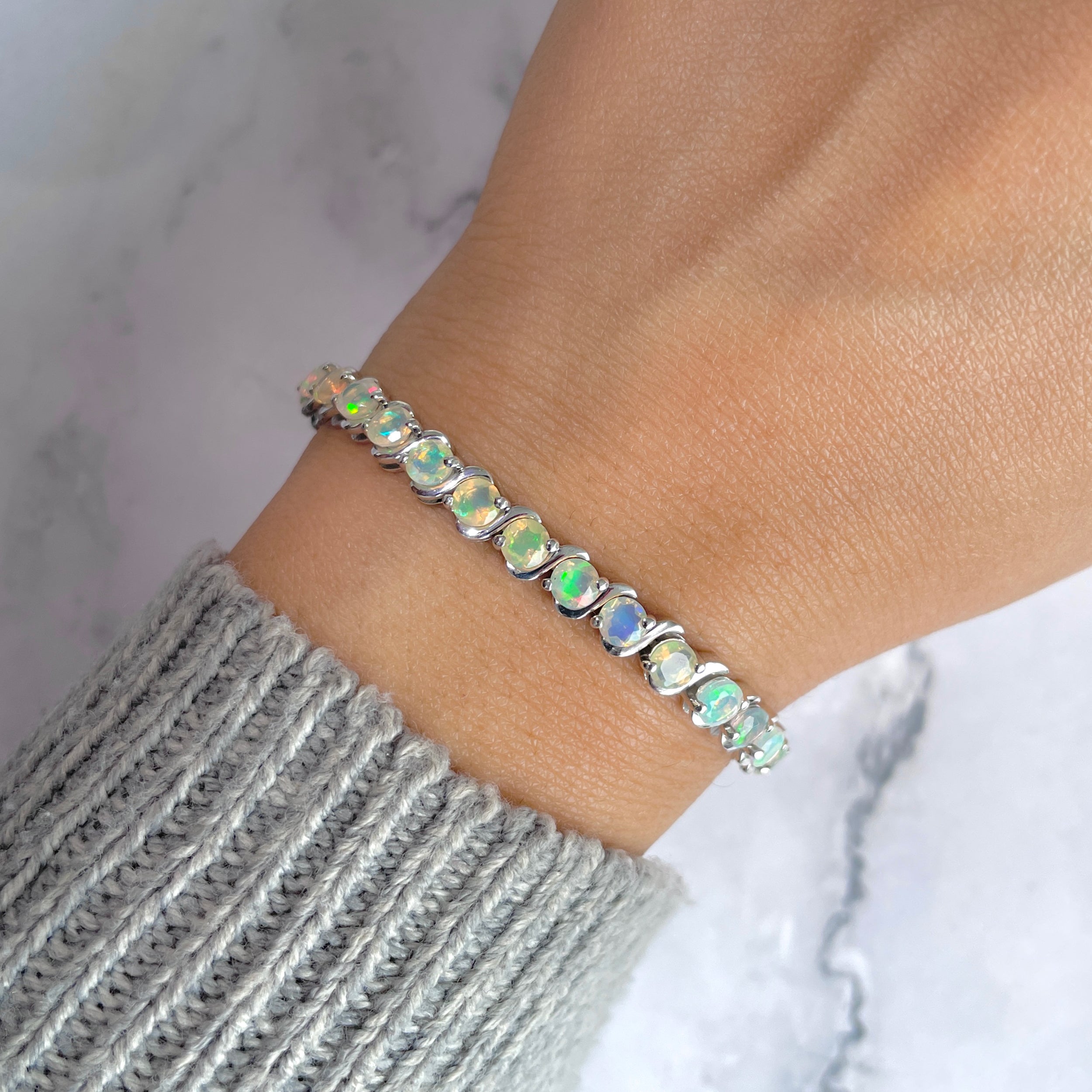 Opal Bracelet-(OPL-SB-173.)