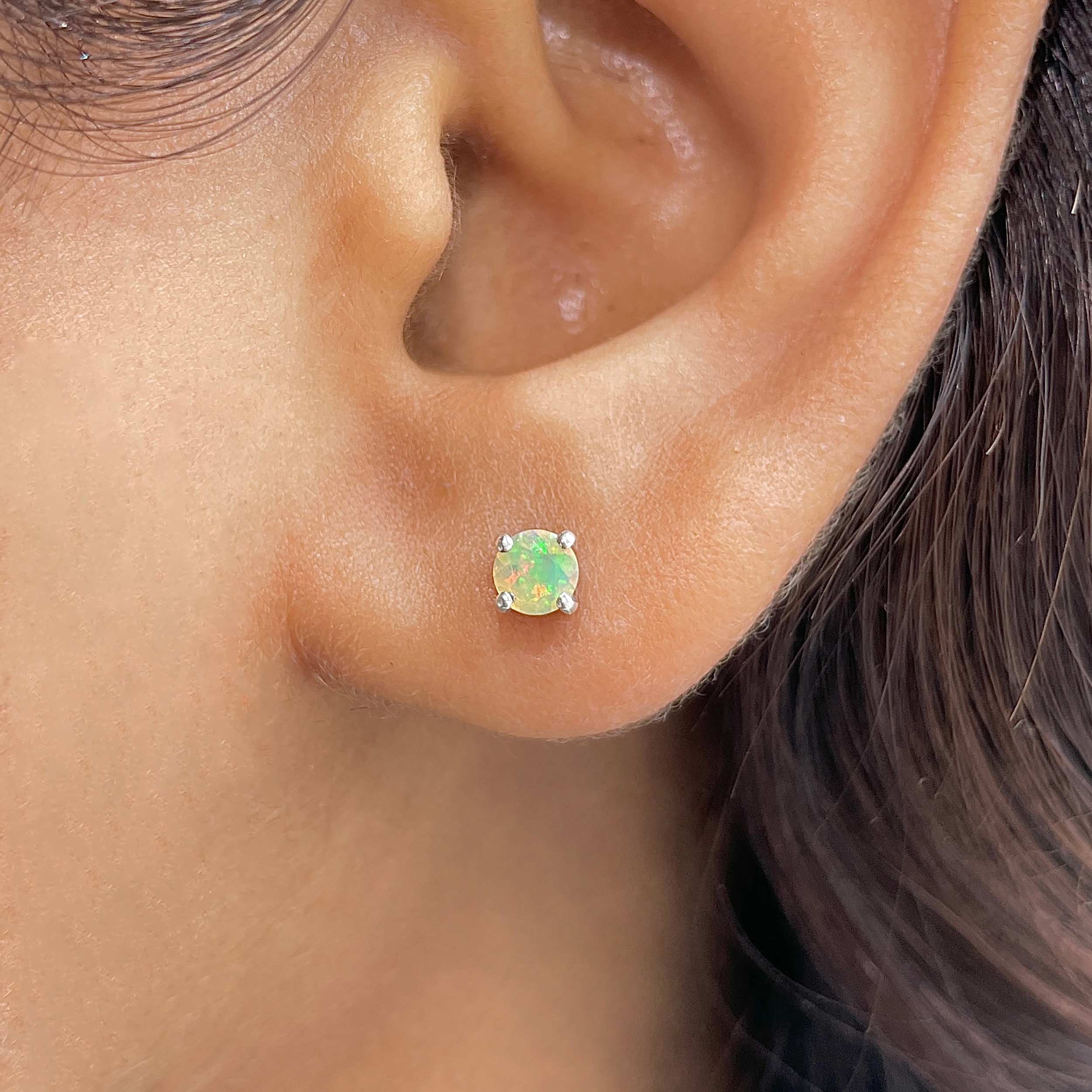 Opal Stud Earrings-(OPL-SE-1023.)
