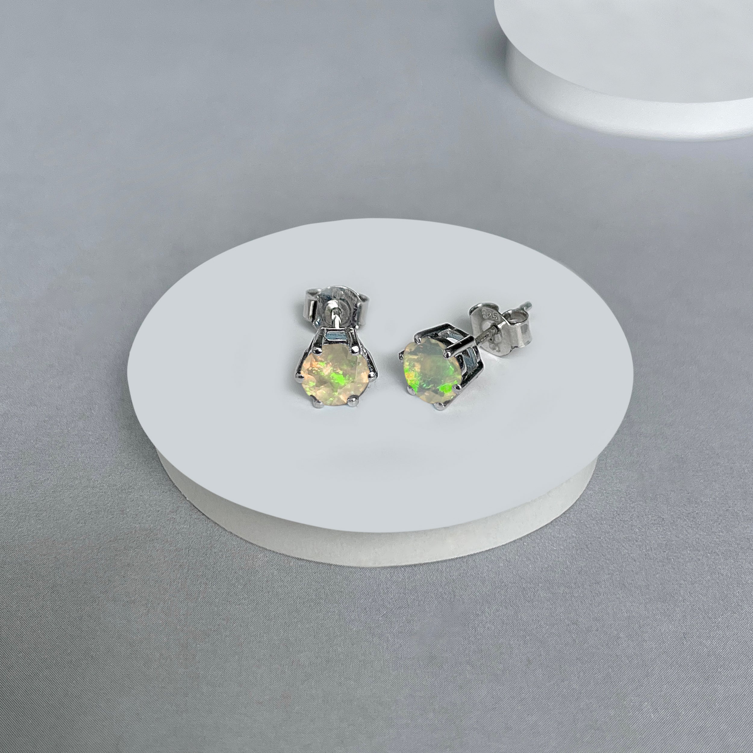 Opal Stud Earrings-(OPL-SE-1024.)