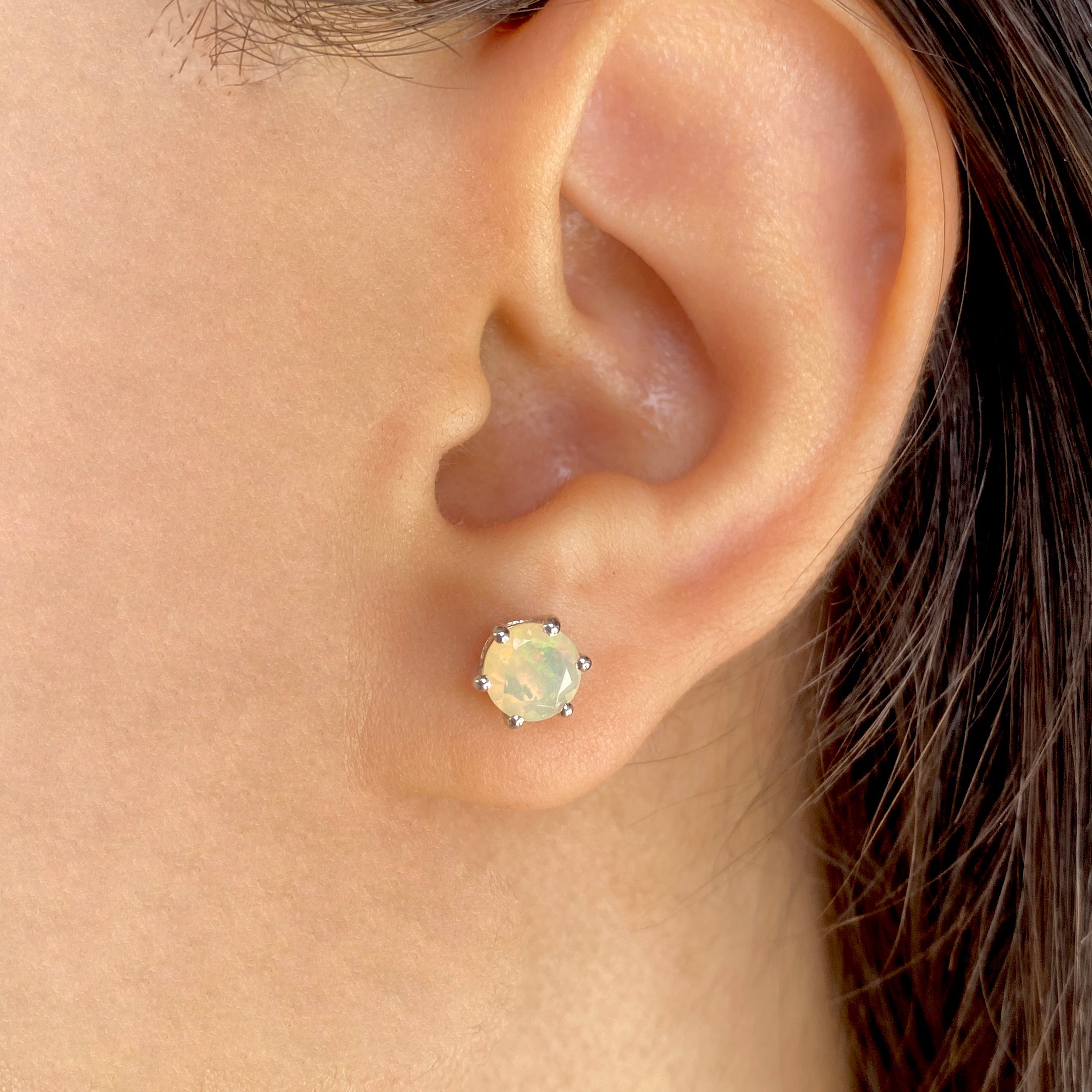 Opal Stud Earrings-(OPL-SE-1024.)