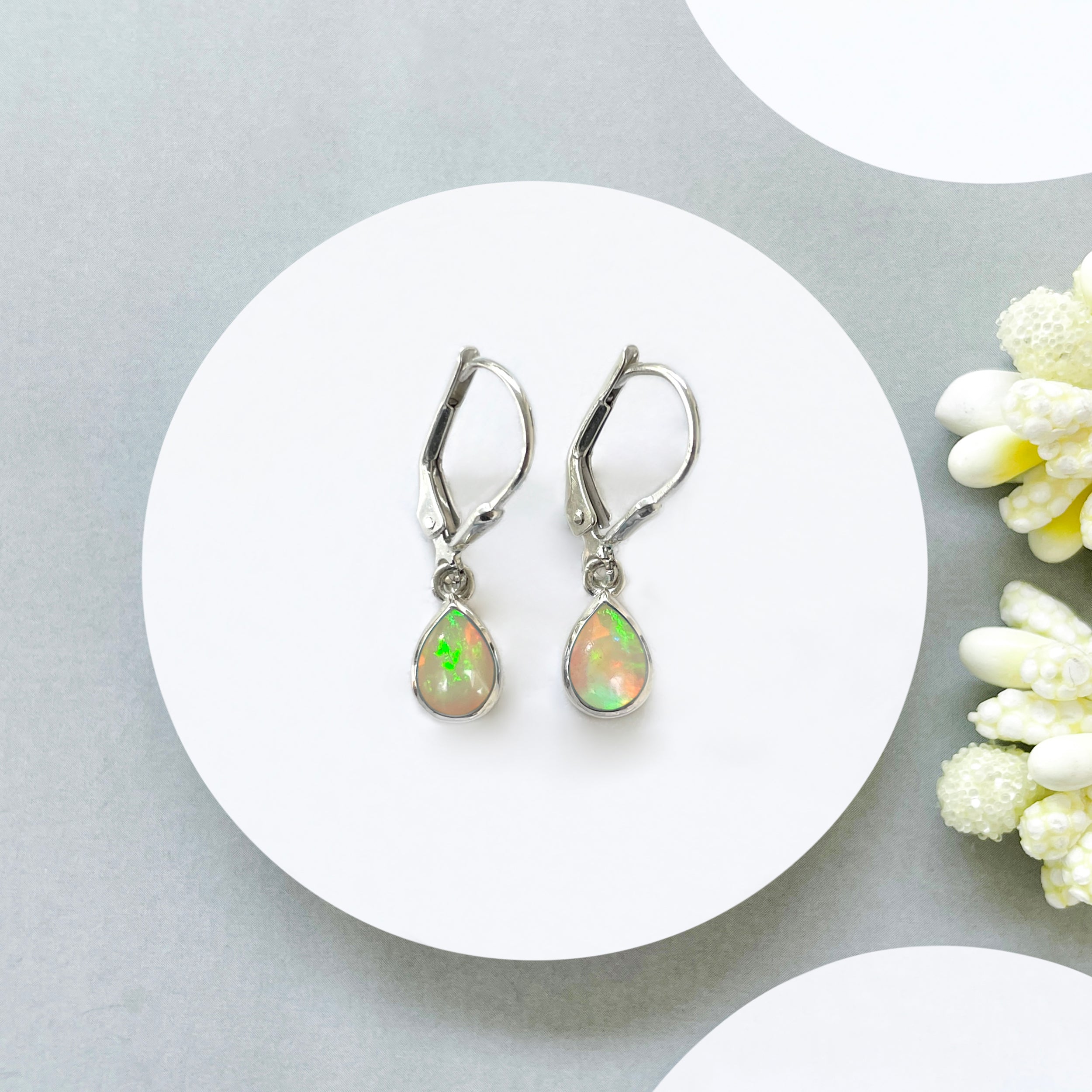 Opal Leverback Earring-(OPL-SE-1109.)