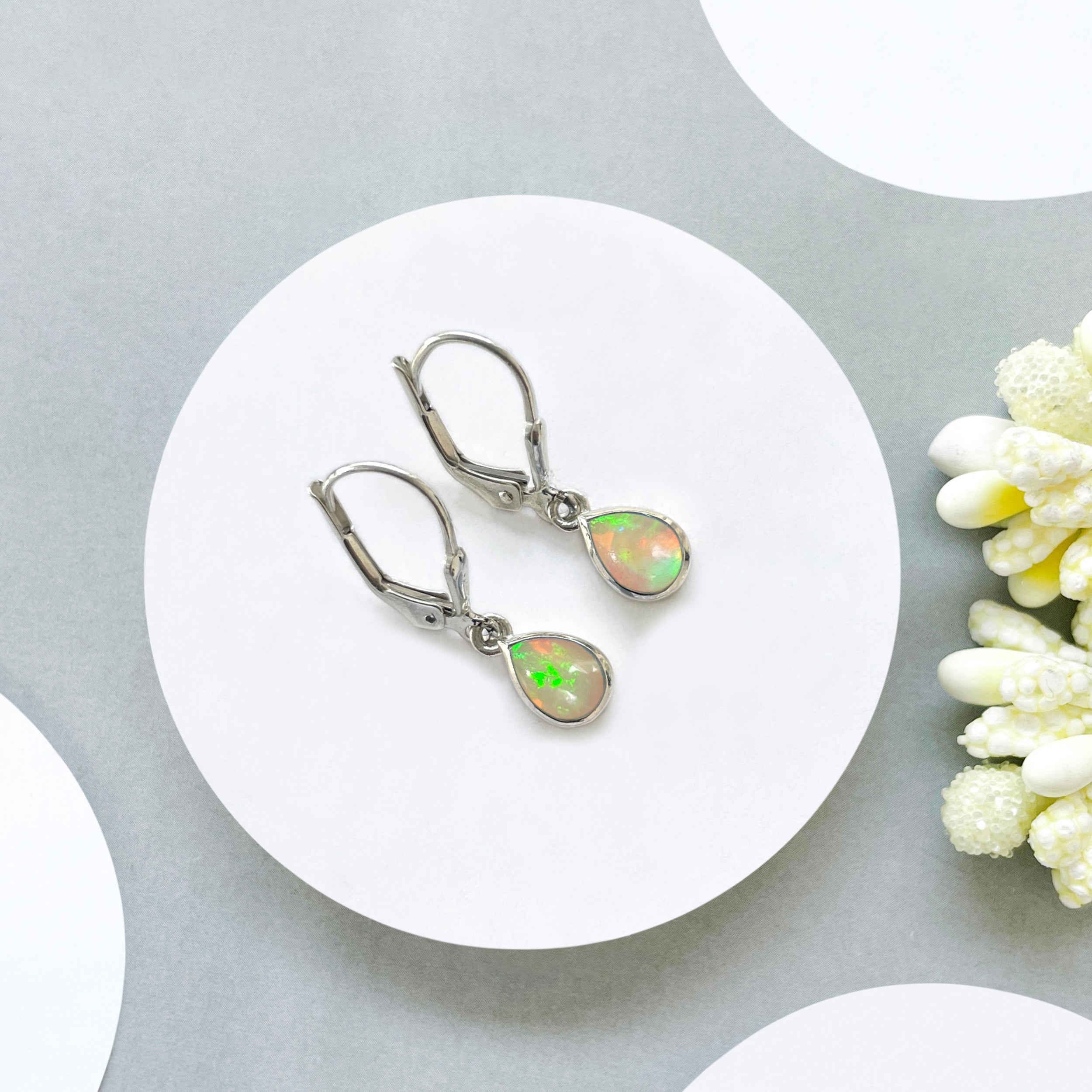 Opal Leverback Earring-(OPL-SE-1109.)