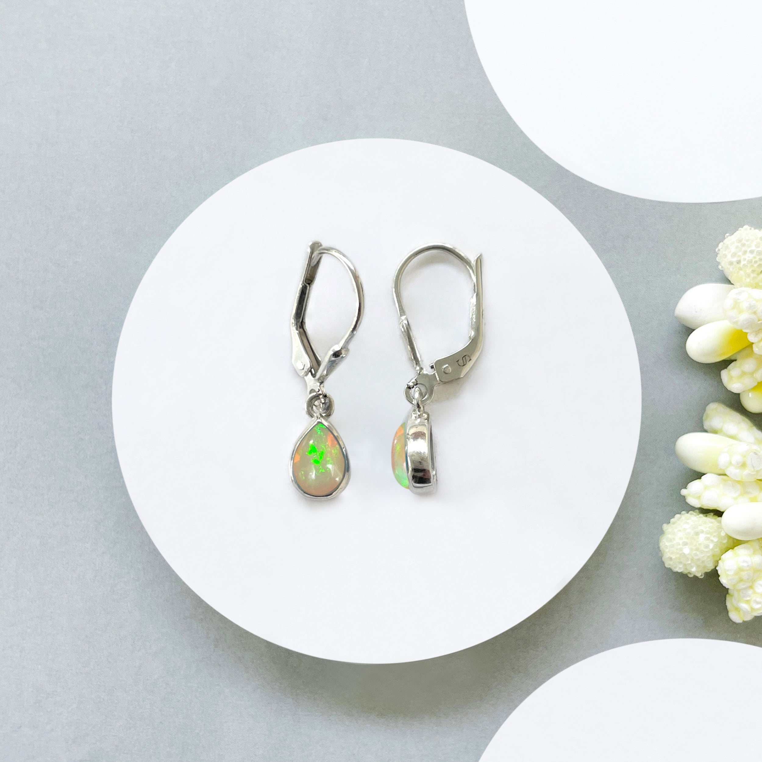 Opal Leverback Earring-(OPL-SE-1109.)