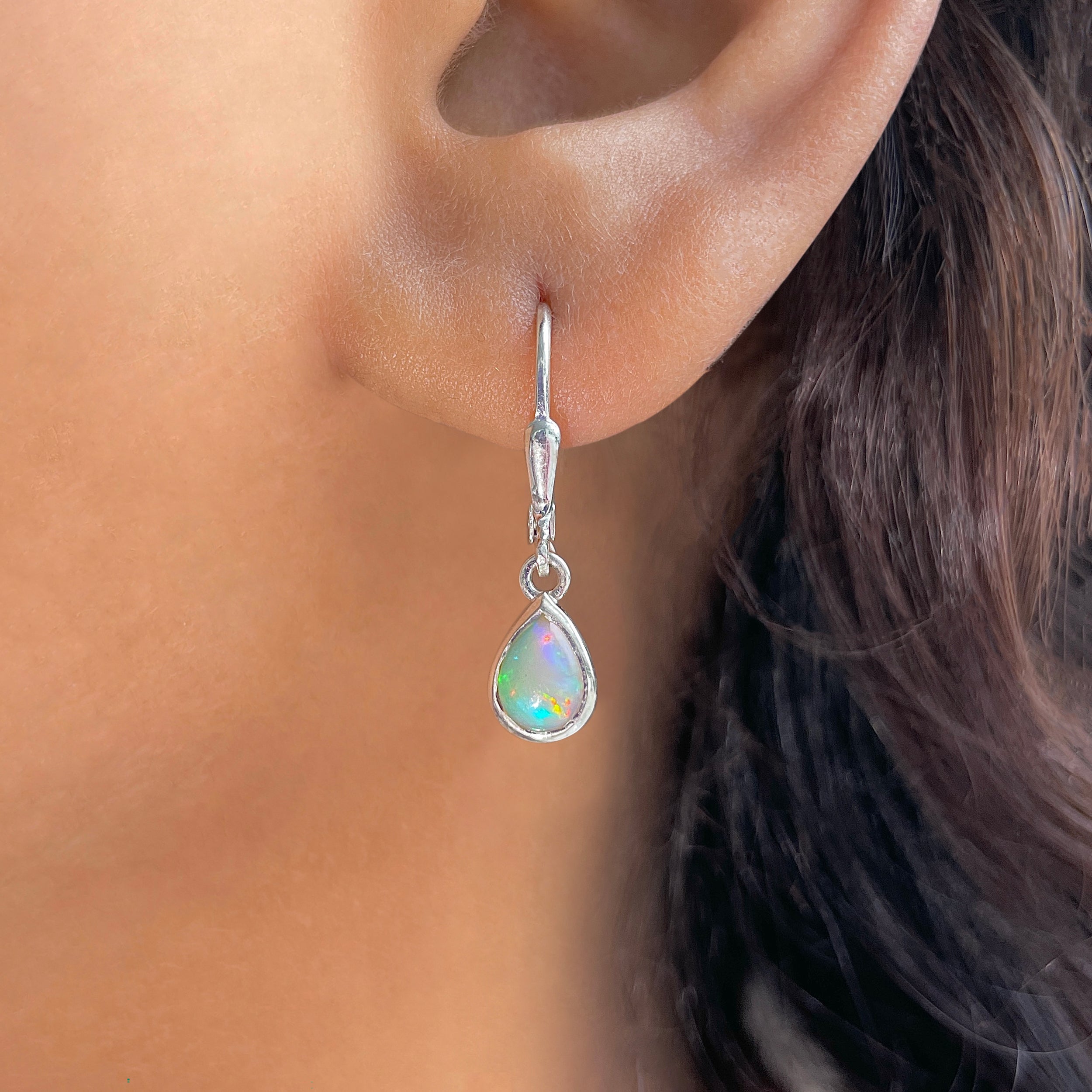 Opal Leverback Earring-(OPL-SE-1109.)
