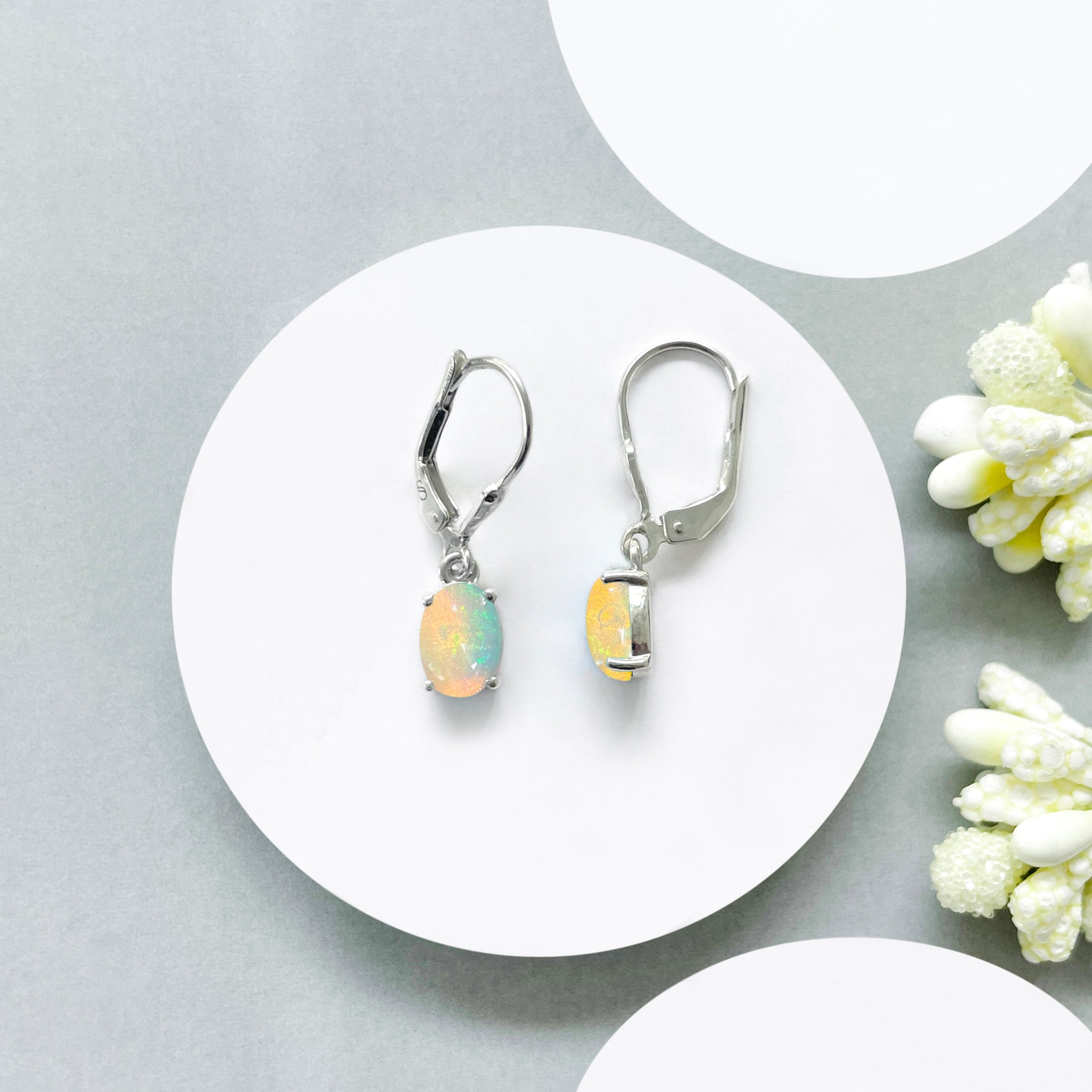 Opal Leverback Earring-(OPL-SE-1128.)