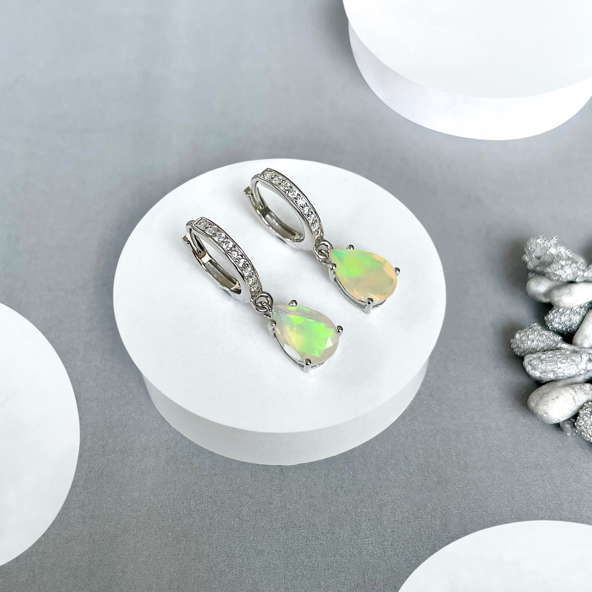 Opal Leverback Earring-(OPL-SE-1223.)