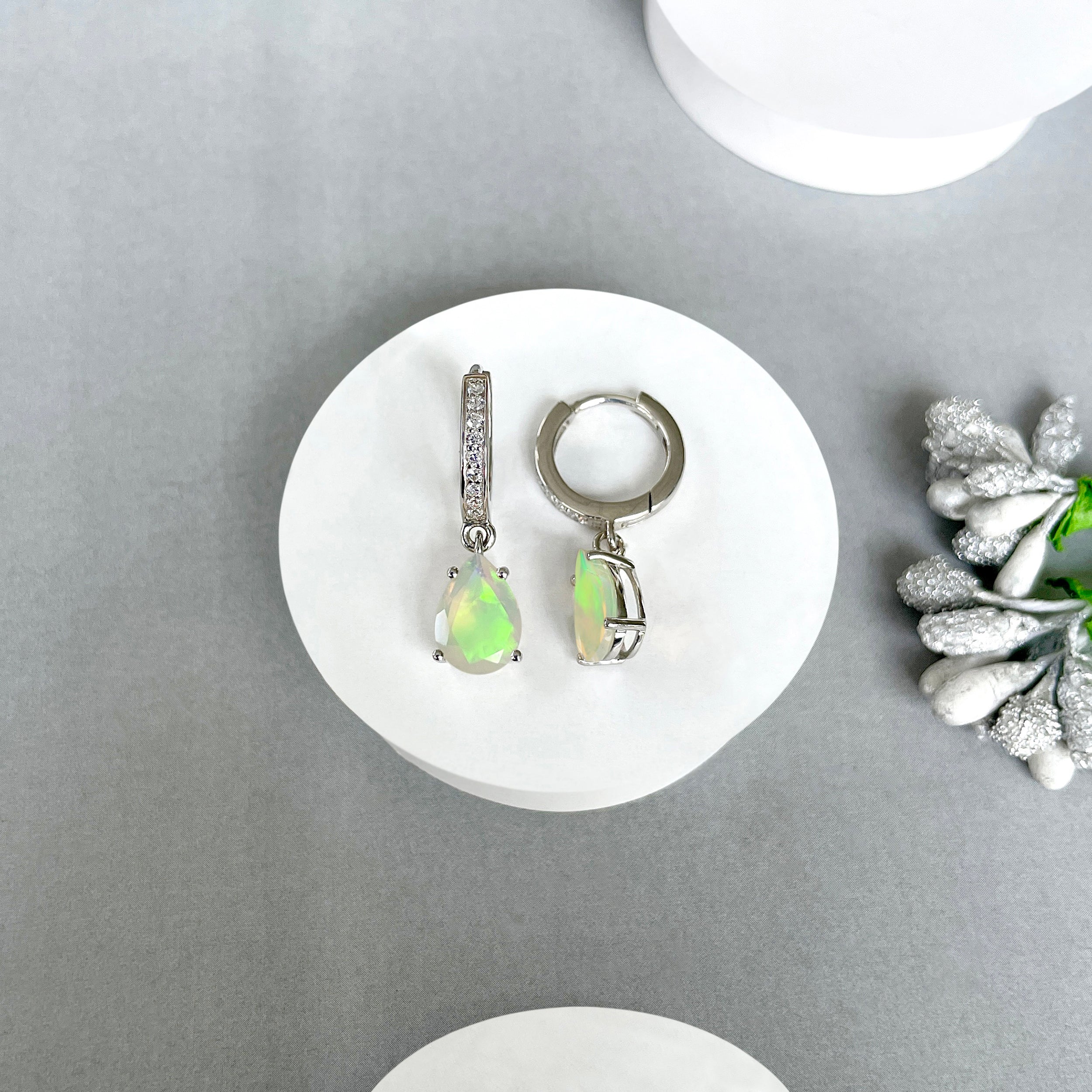 Opal Leverback Earring-(OPL-SE-1223.)