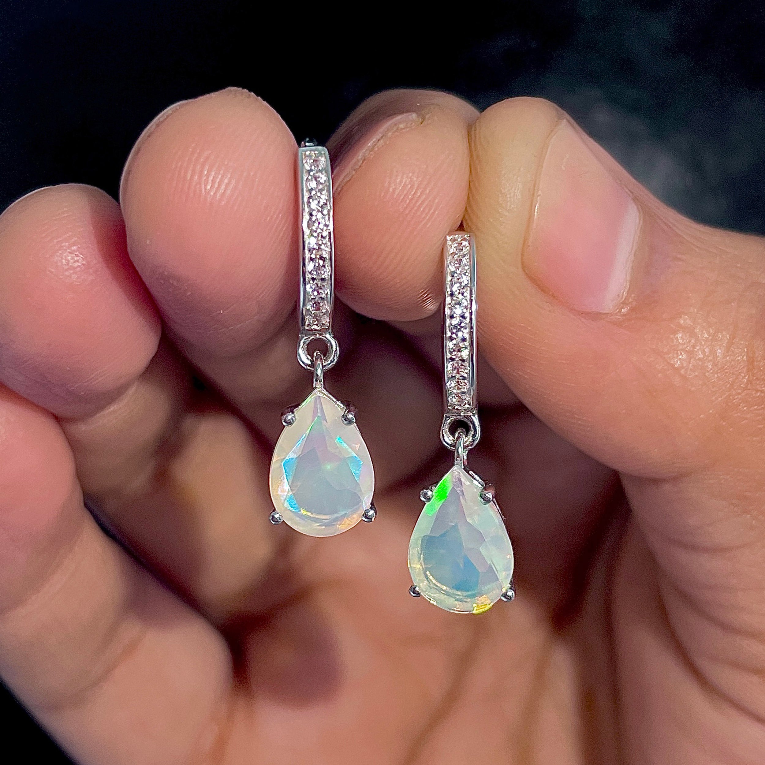 Opal Leverback Earring-(OPL-SE-1223.)