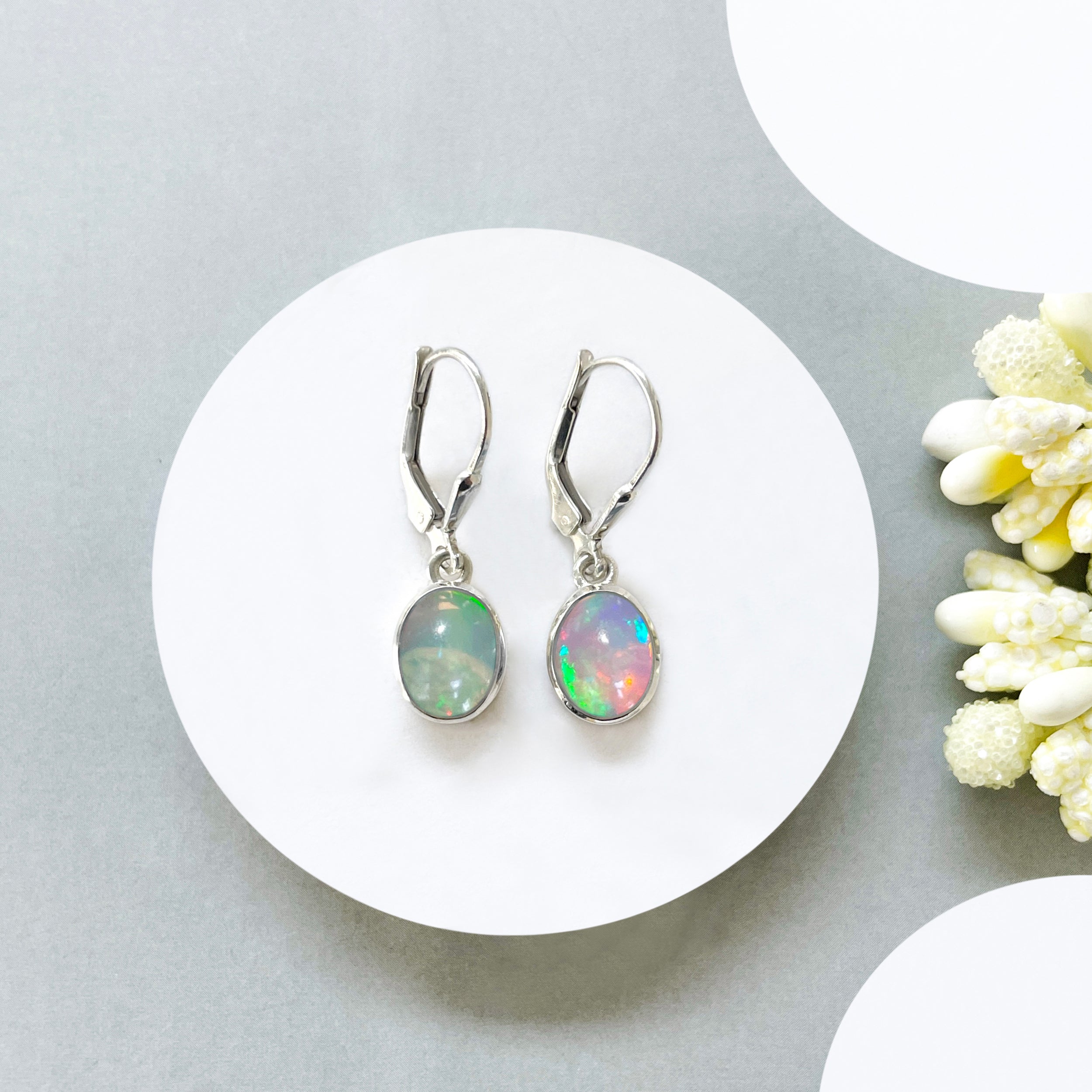 Opal Leverback Earring-(OPL-SE-1232.)