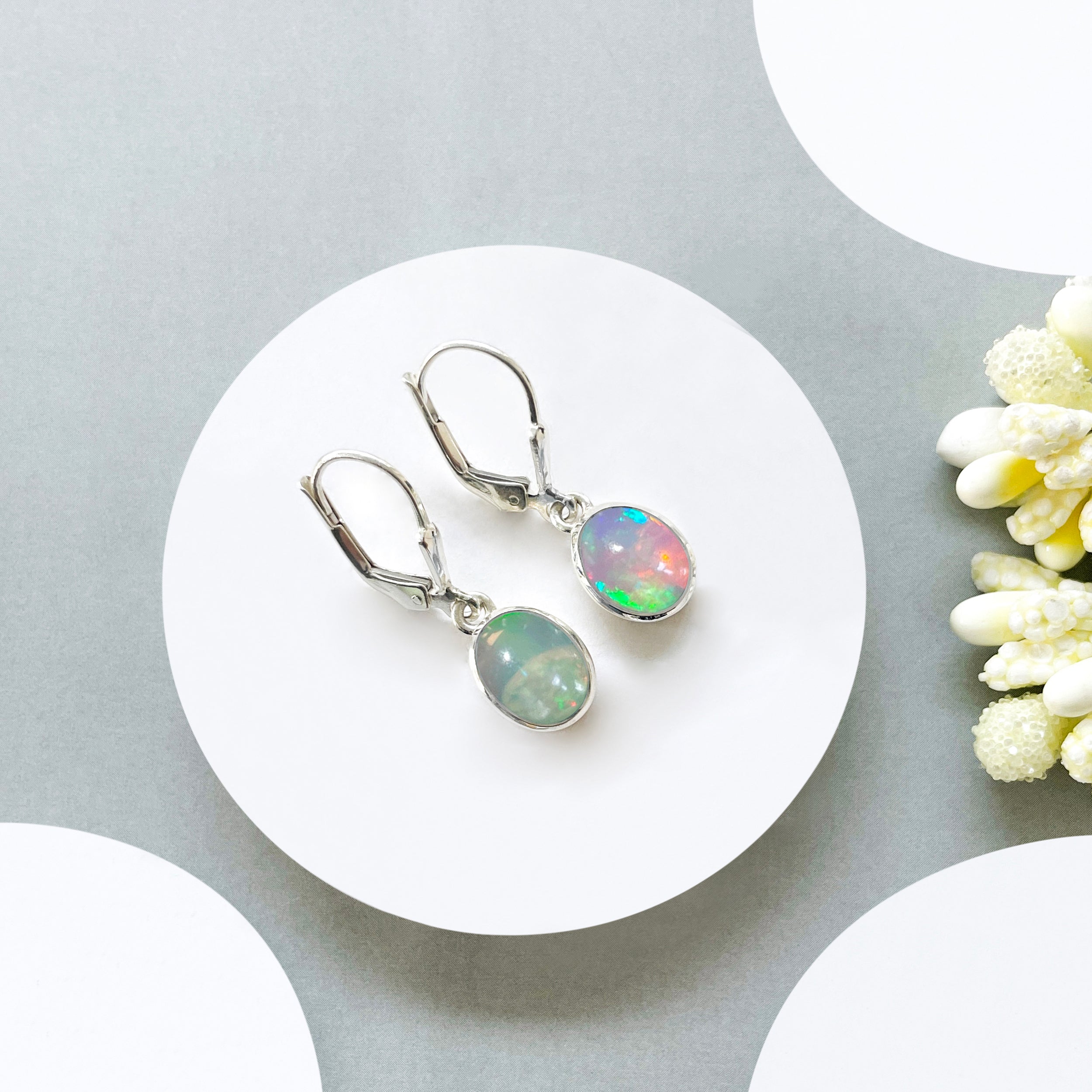 Opal Leverback Earring-(OPL-SE-1232.)